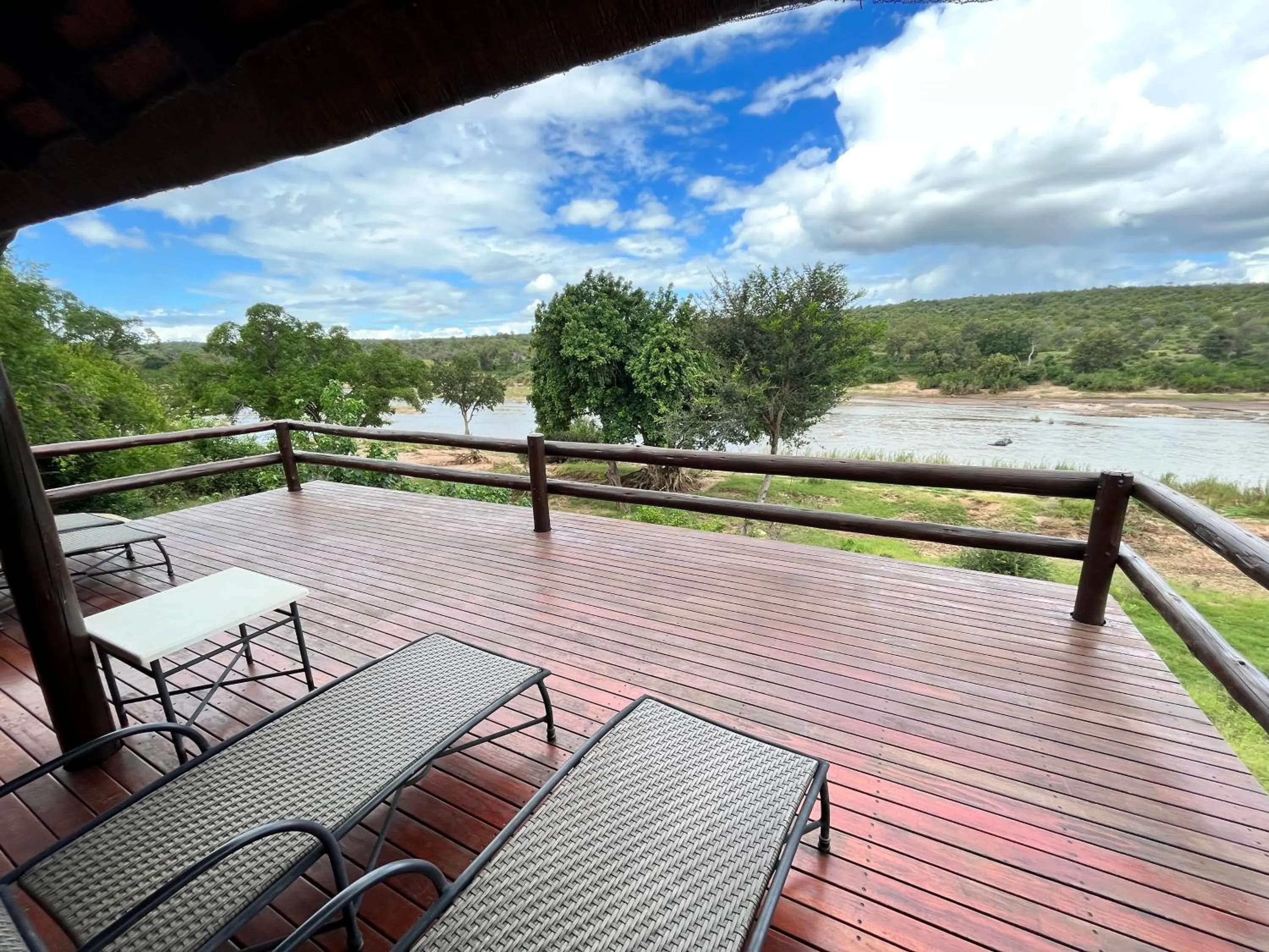 Patio in Nyati Safari Lodge
