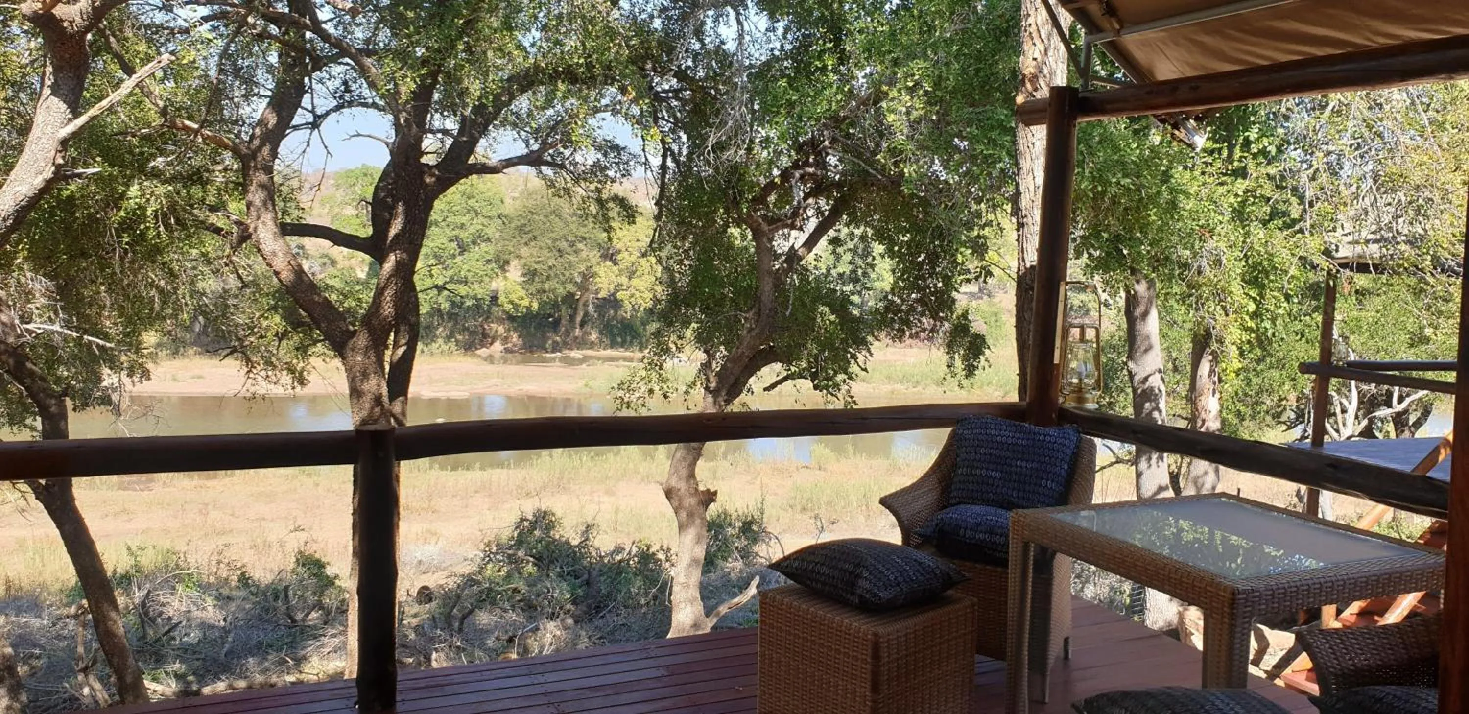 Patio in Nyati Safari Lodge