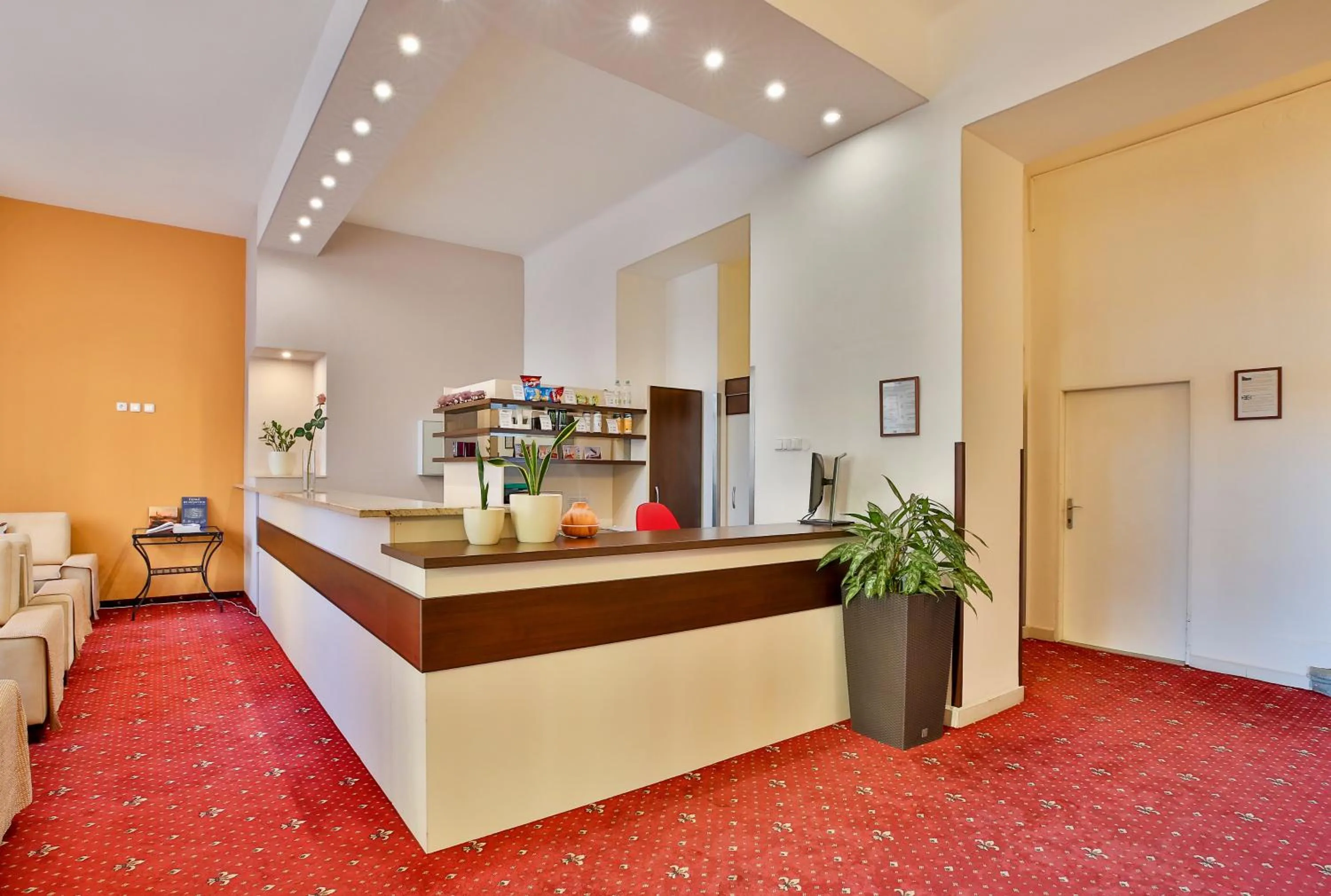 Lobby or reception in Hotel Tábor
