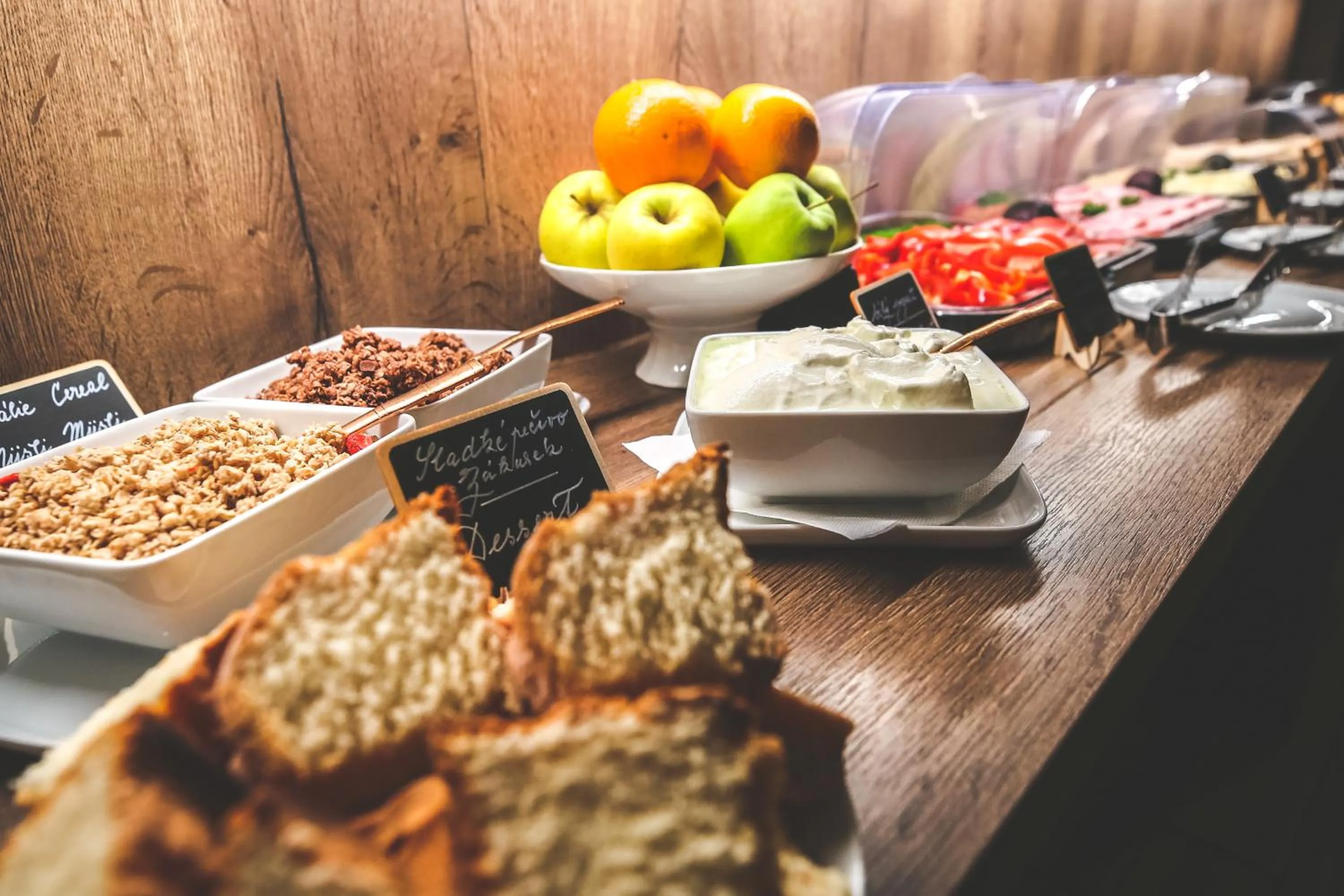 Breakfast in Hotel Tábor