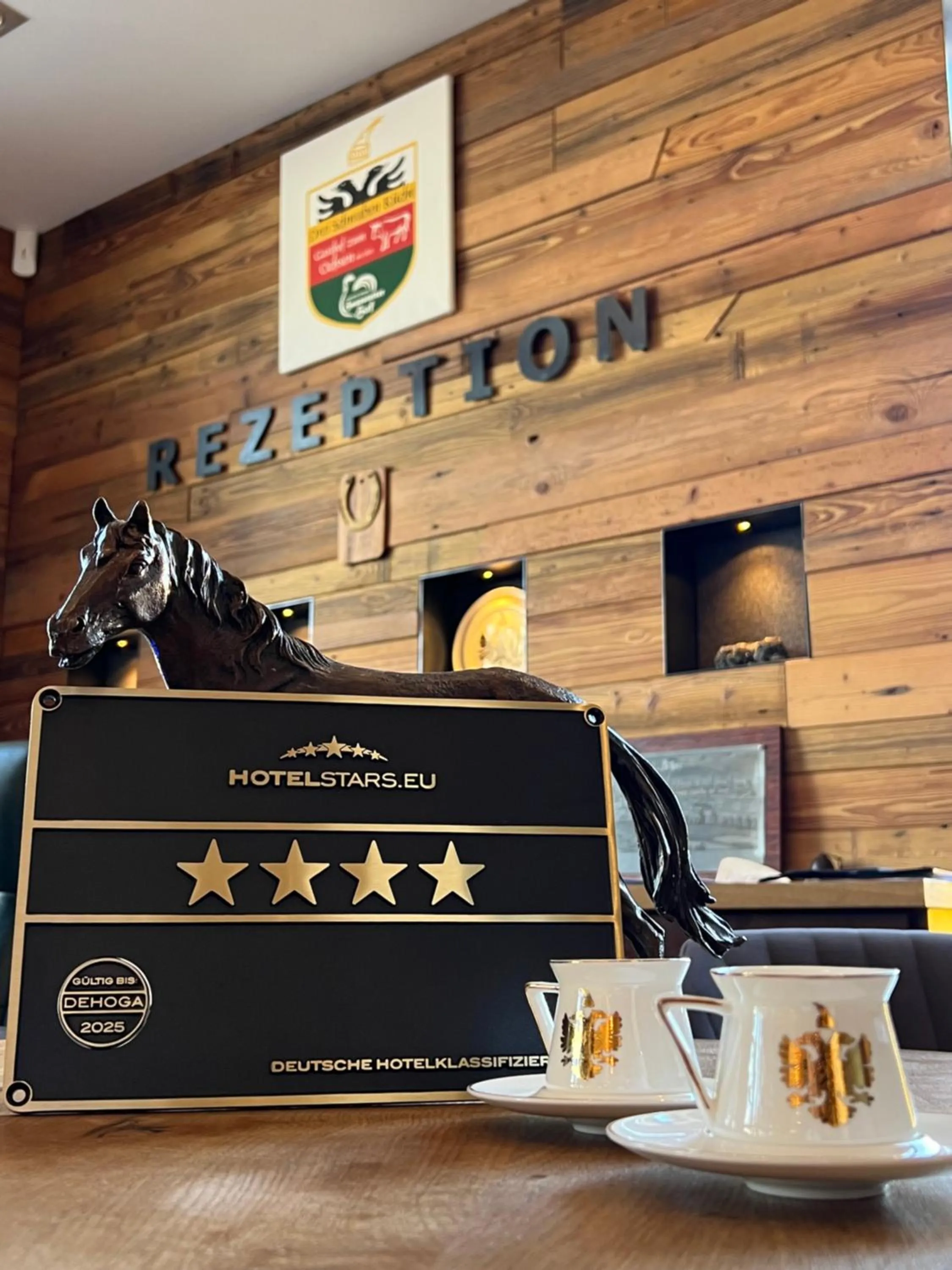 Lobby or reception in Hotel Haunstetter Hof Augsburg