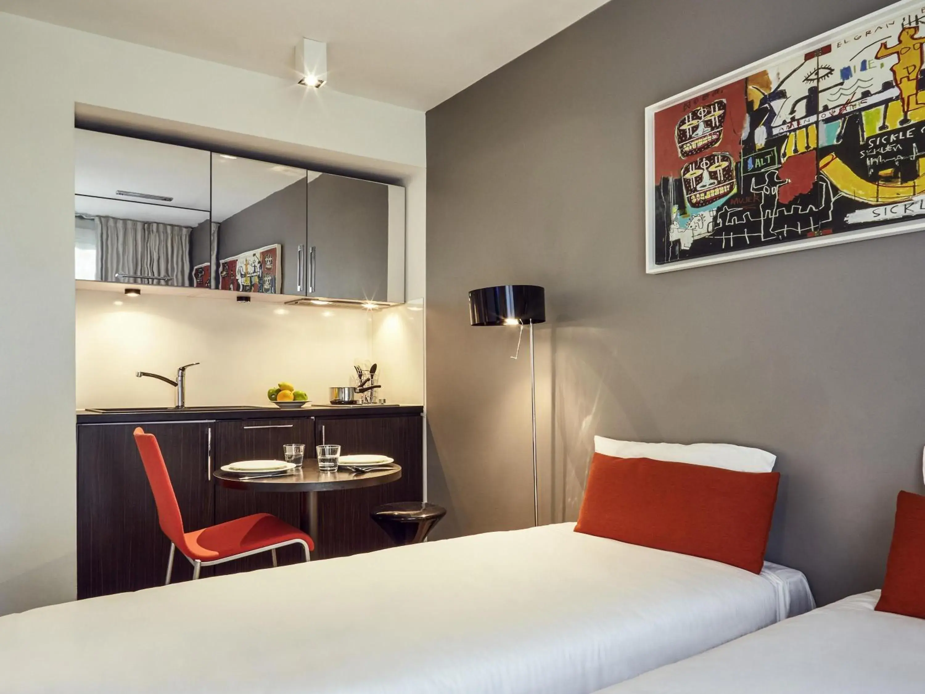 Bedroom, Bed in Aparthotel Adagio Marseille Timone Bedroom, Bed in Aparthotel Adagio Marseille Timone