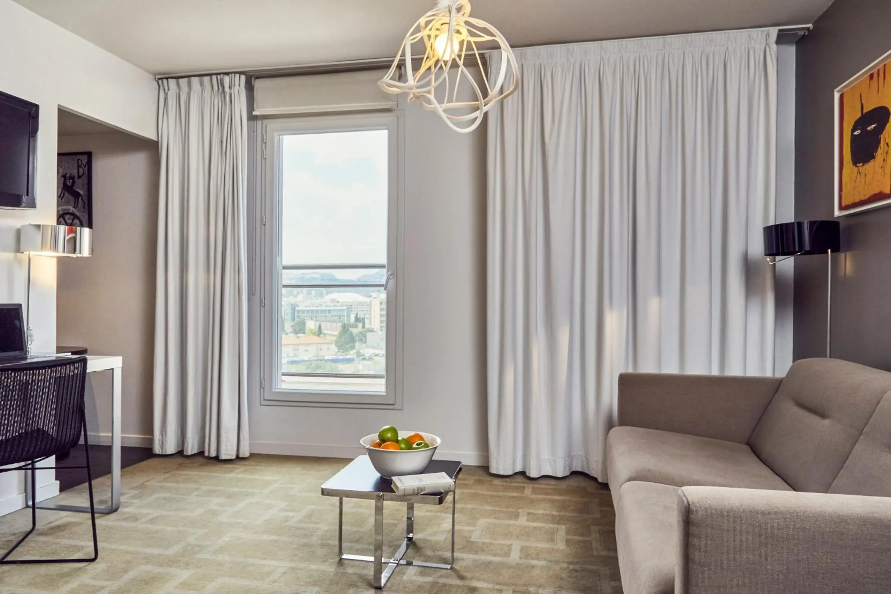 Living room in Aparthotel Adagio Marseille Timone Living room in Aparthotel Adagio Marseille Timone