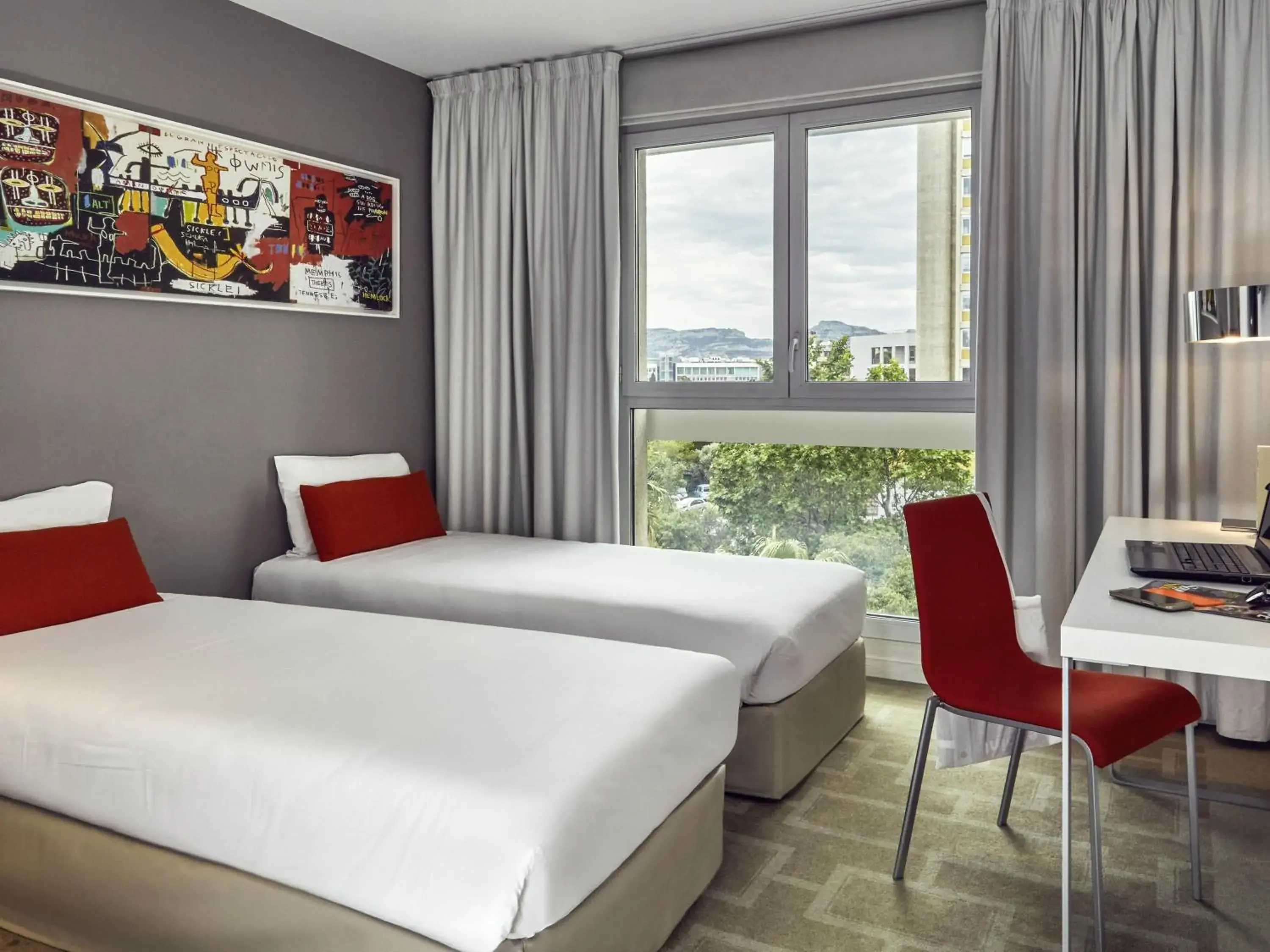 Bedroom, Bed in Aparthotel Adagio Marseille Timone Bedroom, Bed in Aparthotel Adagio Marseille Timone