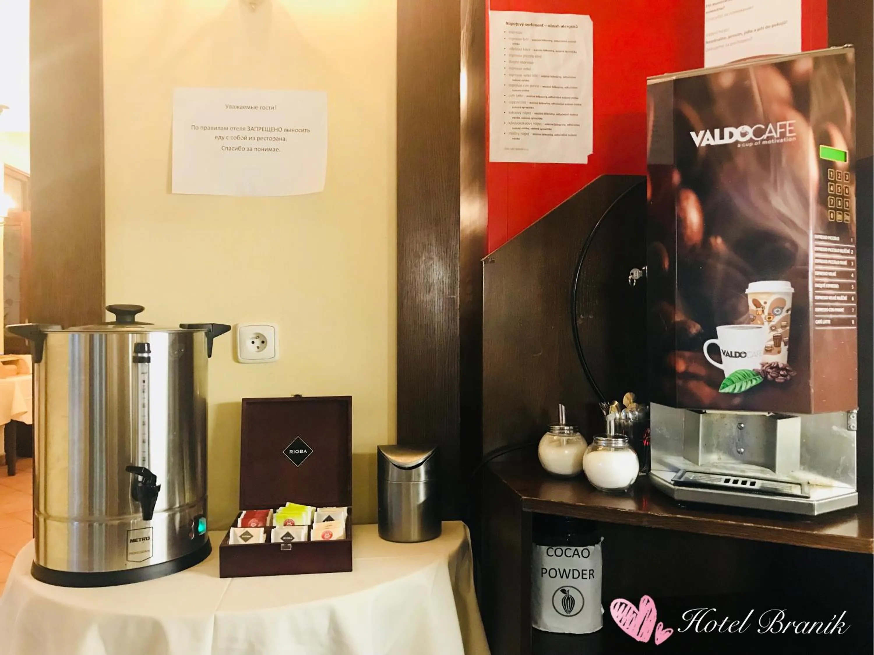 Coffee/tea facilities in Hotel Braník