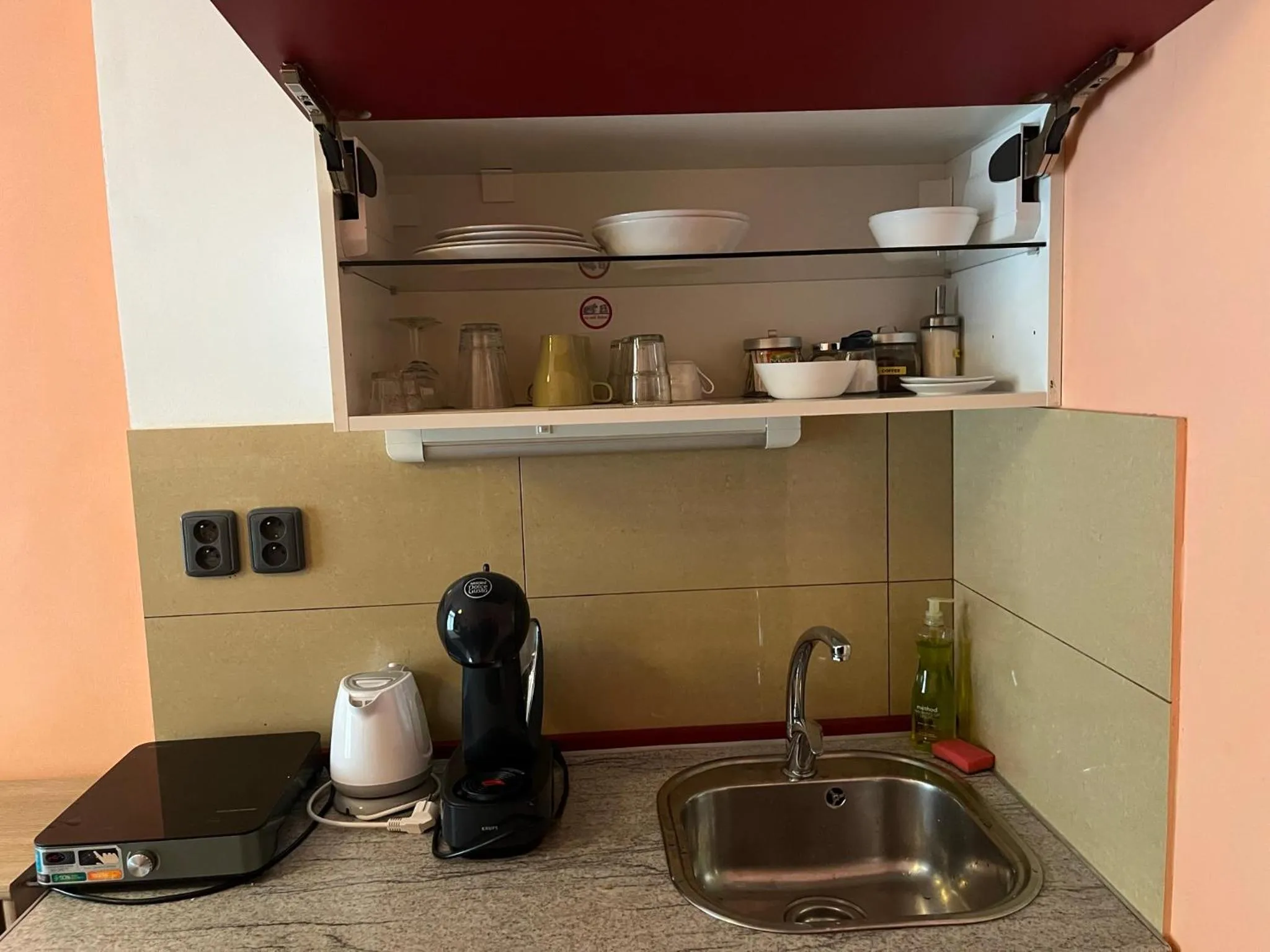 Kitchen or kitchenette in Rezidence Davids Apartments