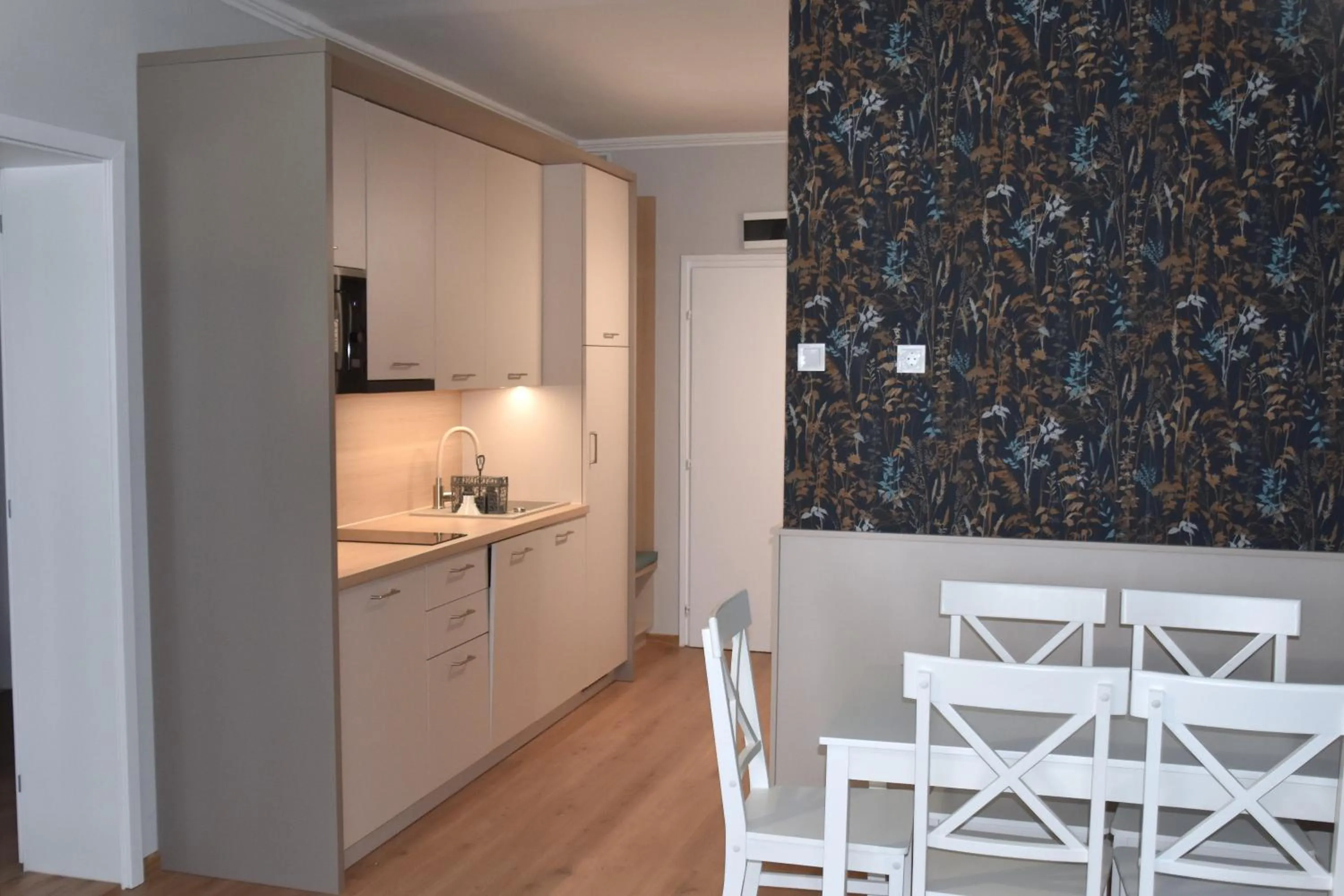 Kitchen or kitchenette in Hőforrás Hotel