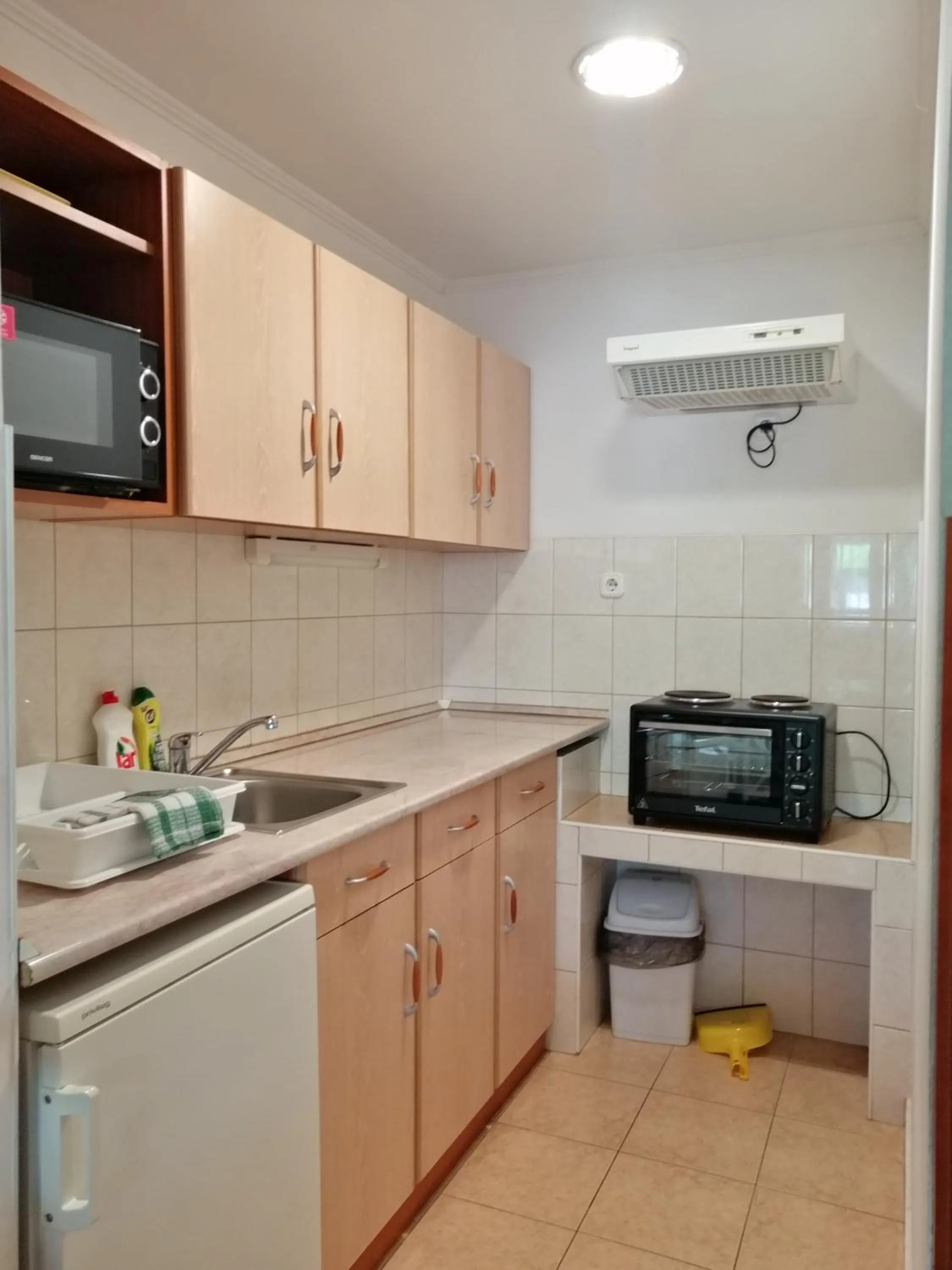 Kitchen or kitchenette in Hőforrás Hotel
