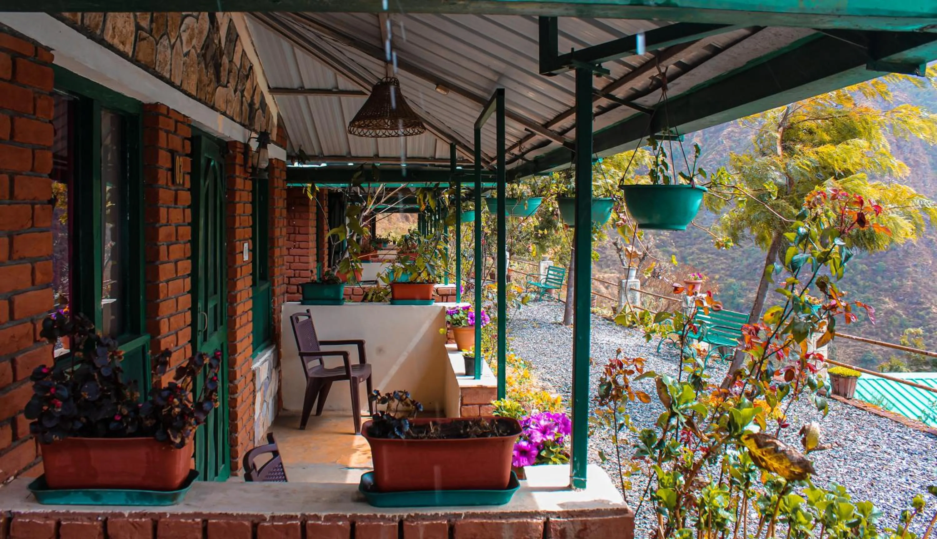 Seating area in Room on the Roof, Viraatkhai-Chakrata, By Himalayan Eco Lodges