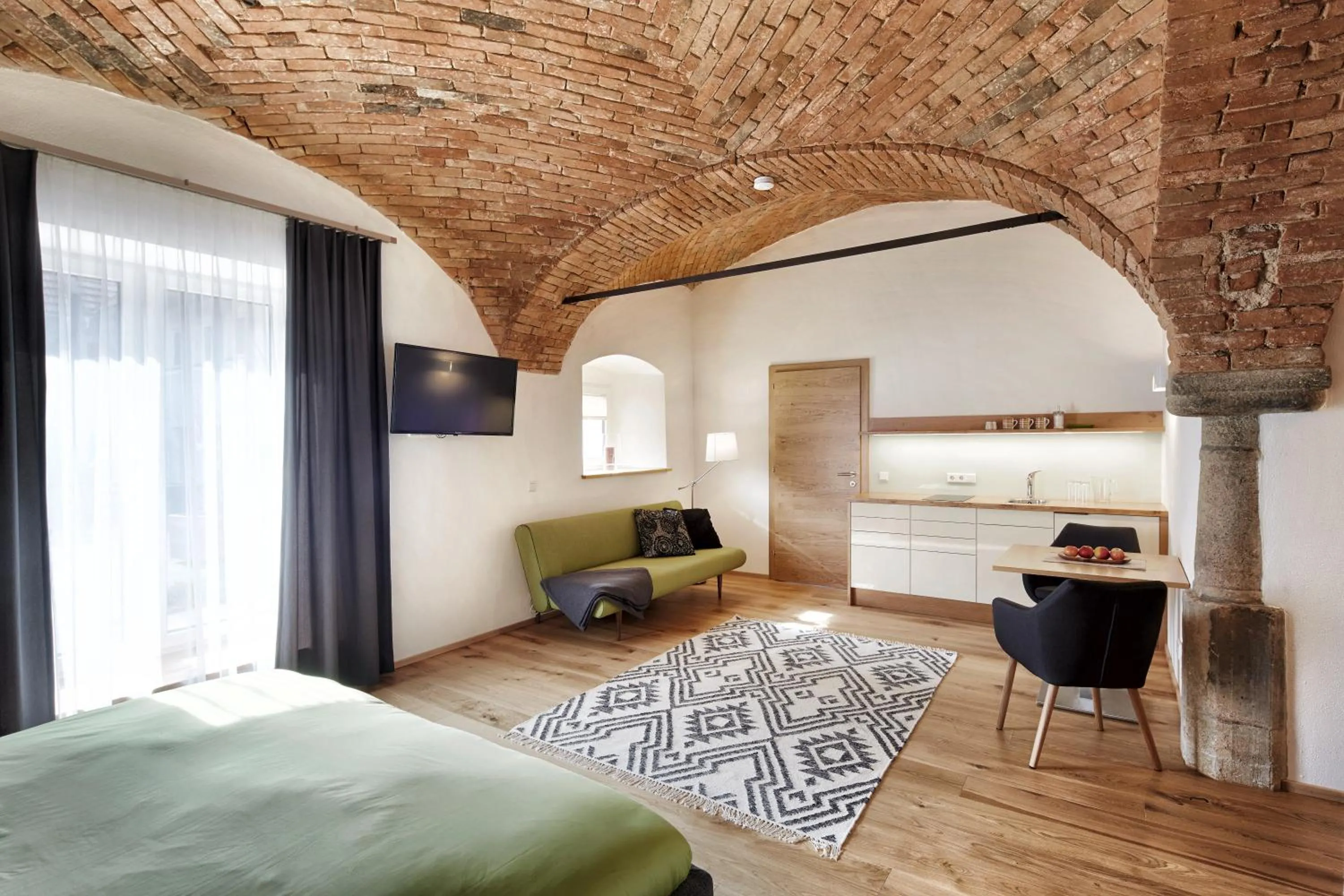 Seating area, Bed in Brucknergut