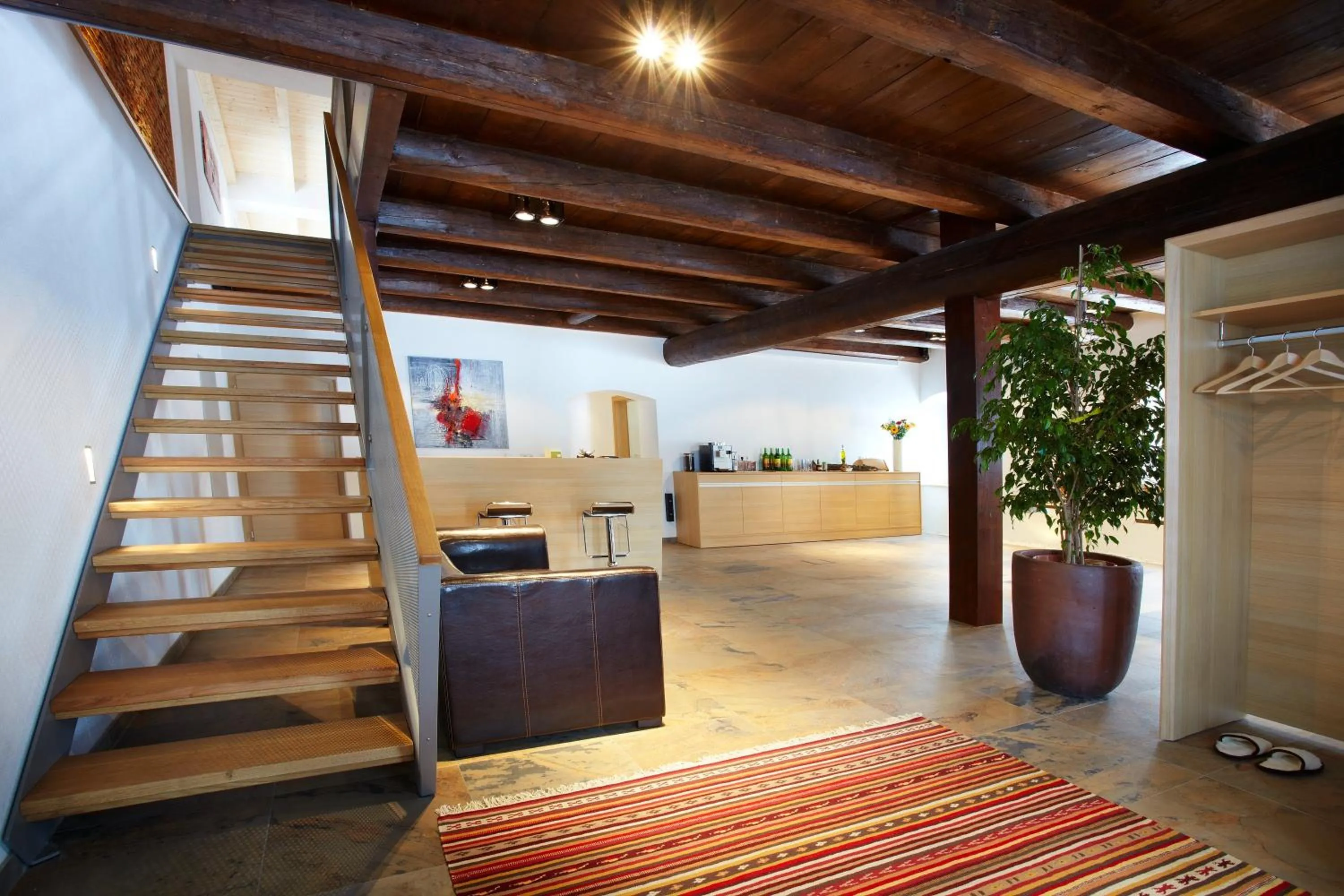 Lobby or reception in Brucknergut