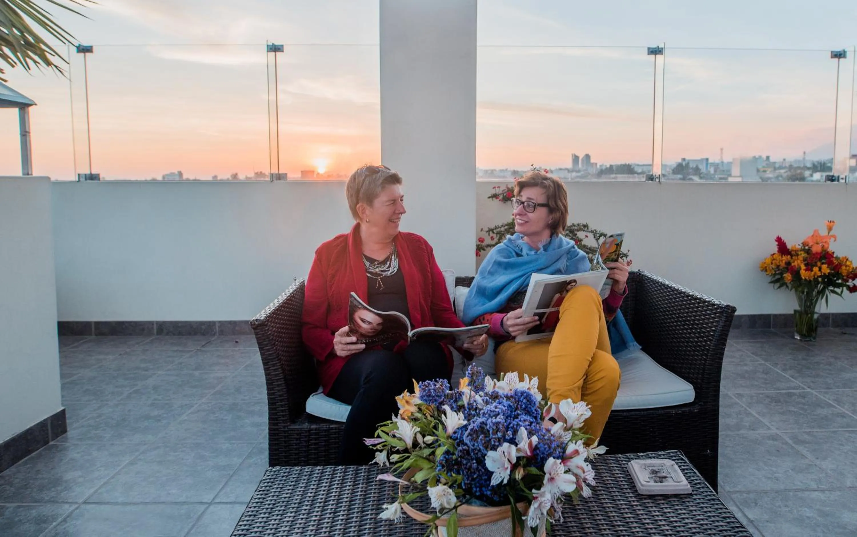 group of guests in Hotel Los Tambos Boutique