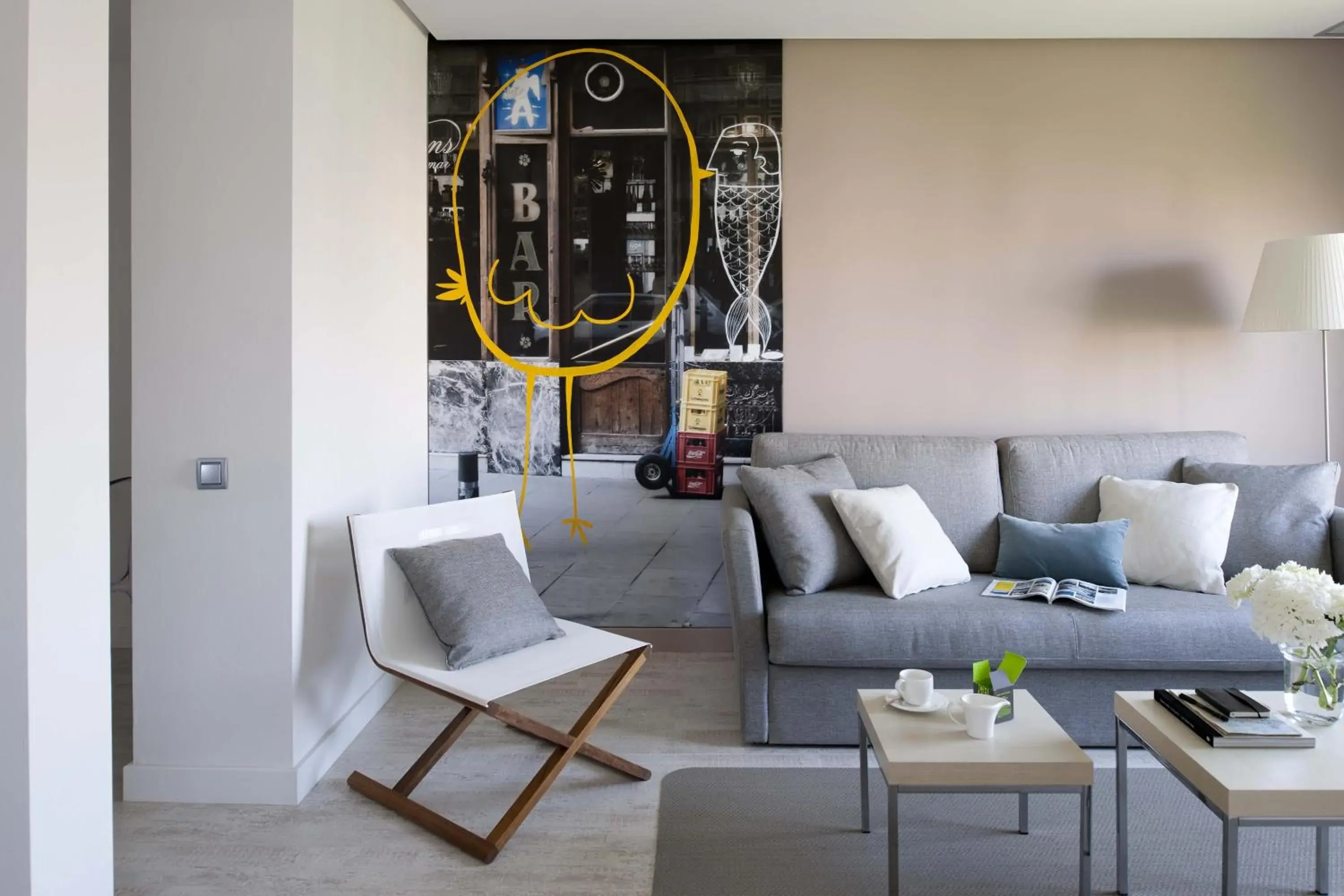 Living room in Eric Vökel Boutique Apartments - Gran Vía Suites Living room in Eric Vökel Boutique Apartments - Gran Vía Suites