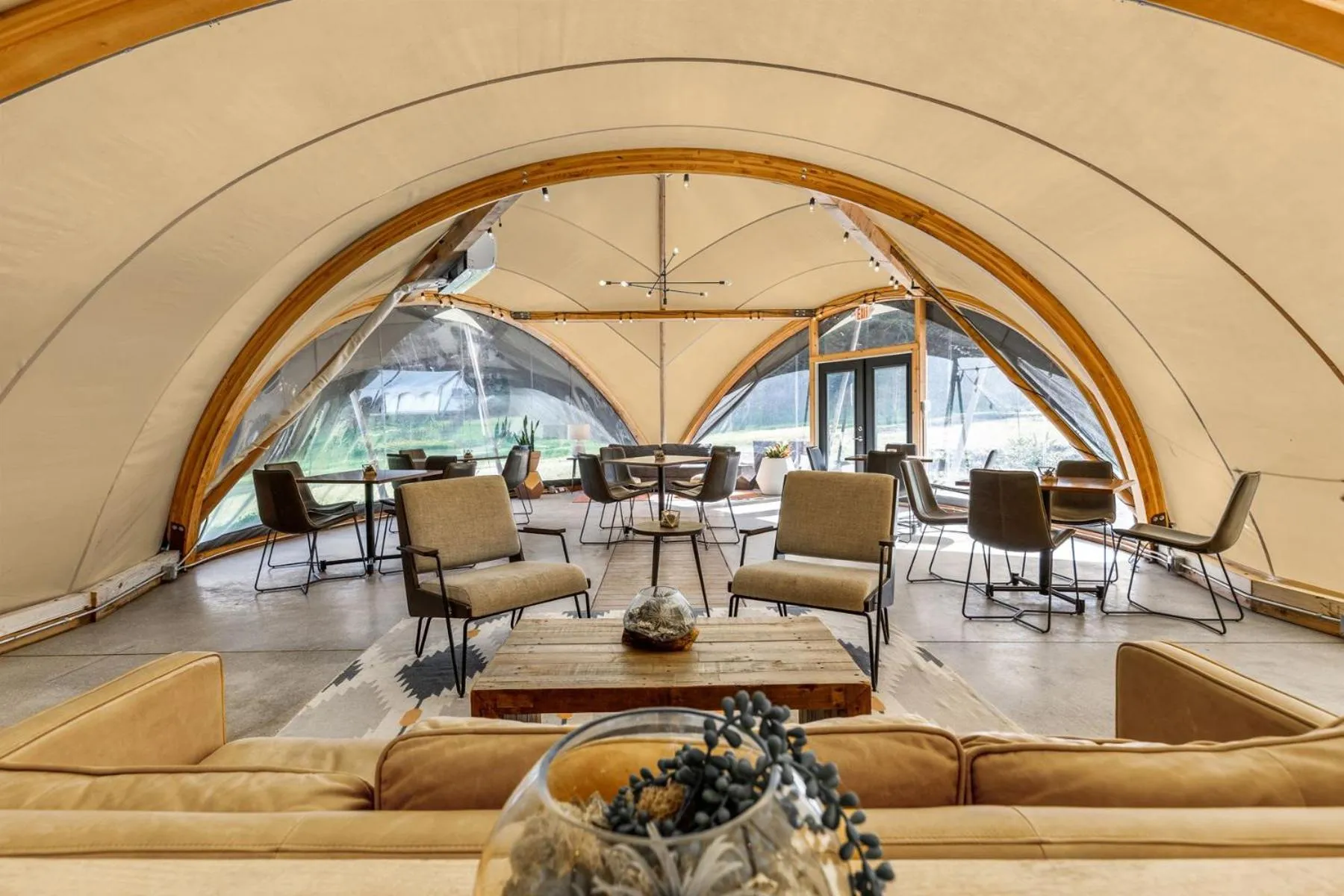 Lobby or reception in Under Canvas Great Smoky Mountains