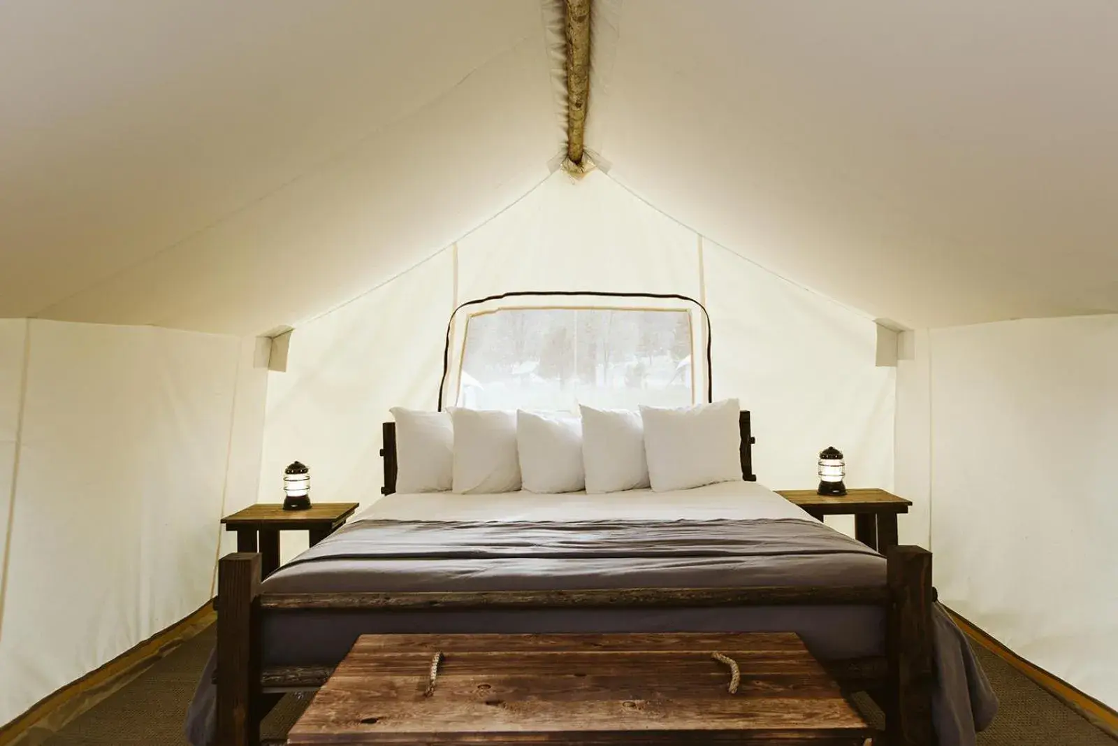 Safari Tent with Shared Bathroom in Under Canvas Great Smoky Mountains Safari Tent with Shared Bathroom in Under Canvas Great Smoky Mountains