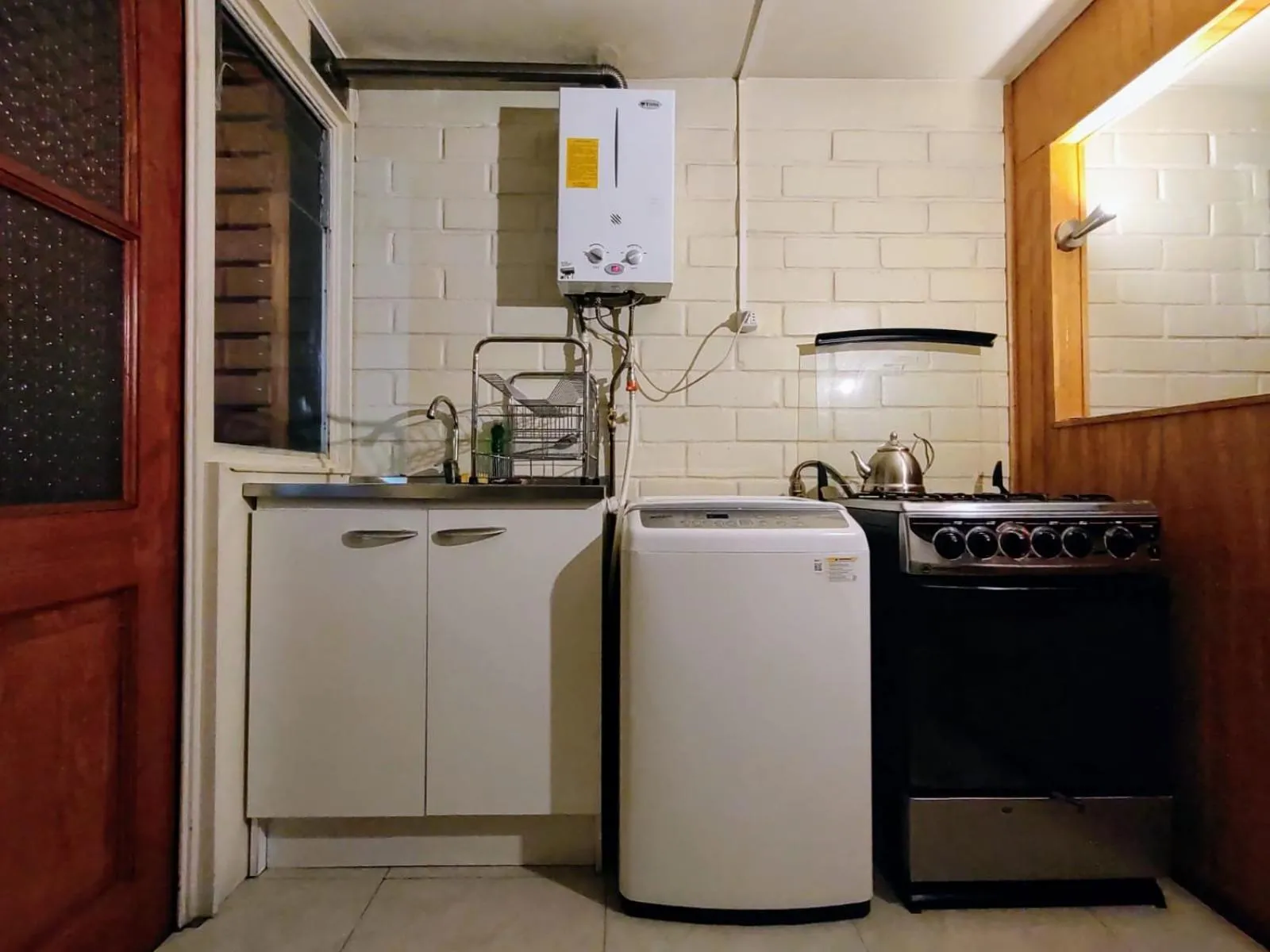 Kitchen or kitchenette in Cabañas altos de Mirasol