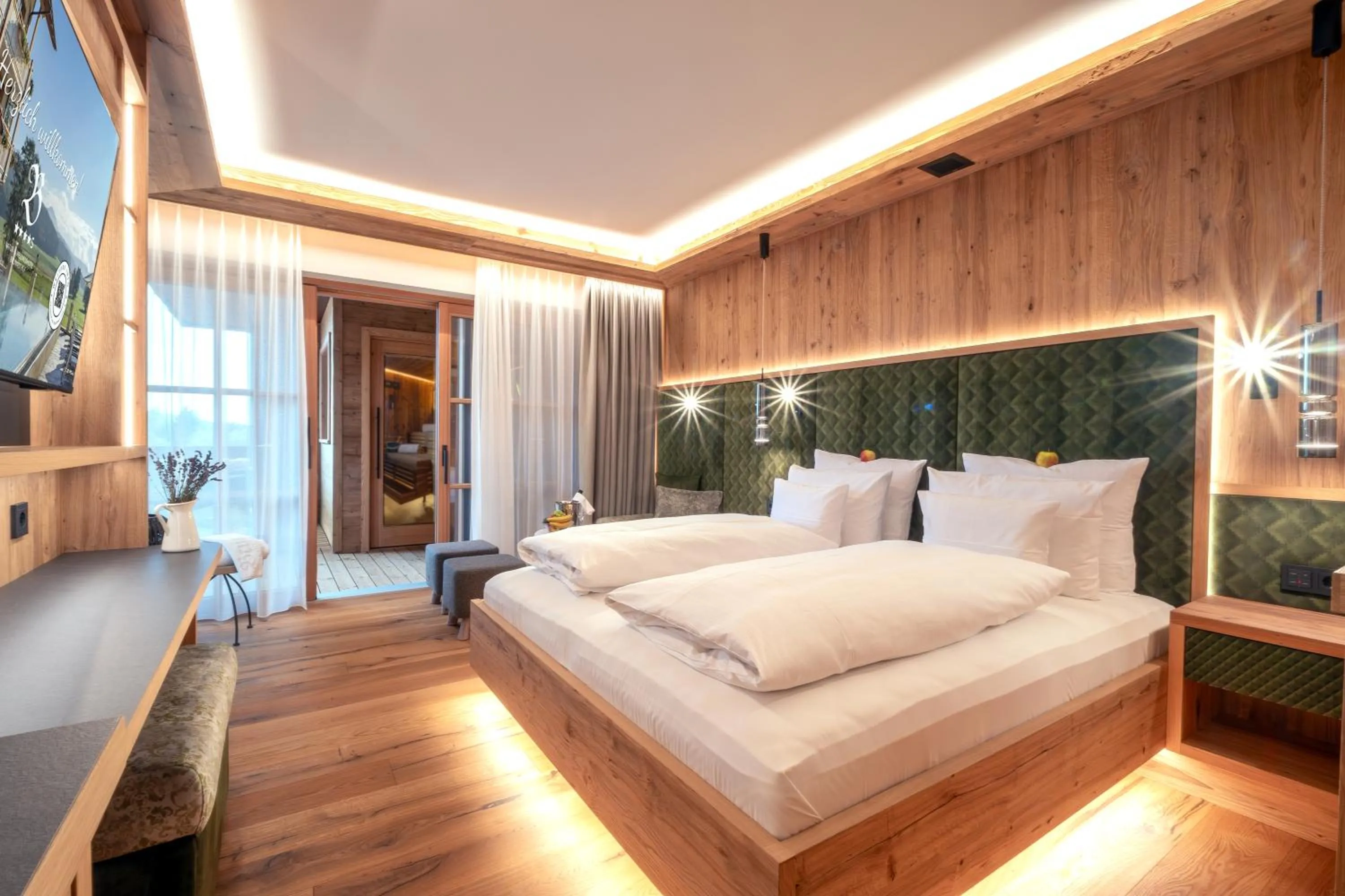 Photo of the whole room, Bed in Natur- & Wellnesshotel Brunner Hof