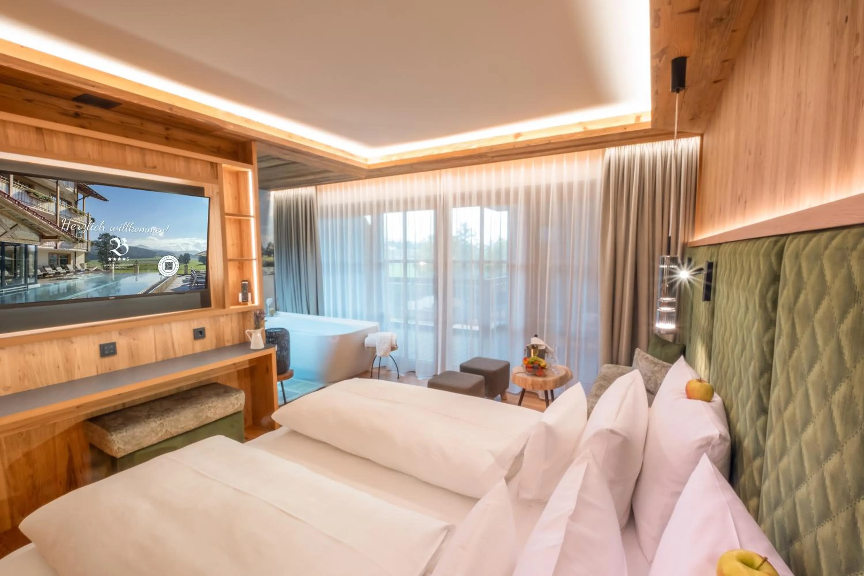 Photo of the whole room, Bed in Natur- & Wellnesshotel Brunner Hof