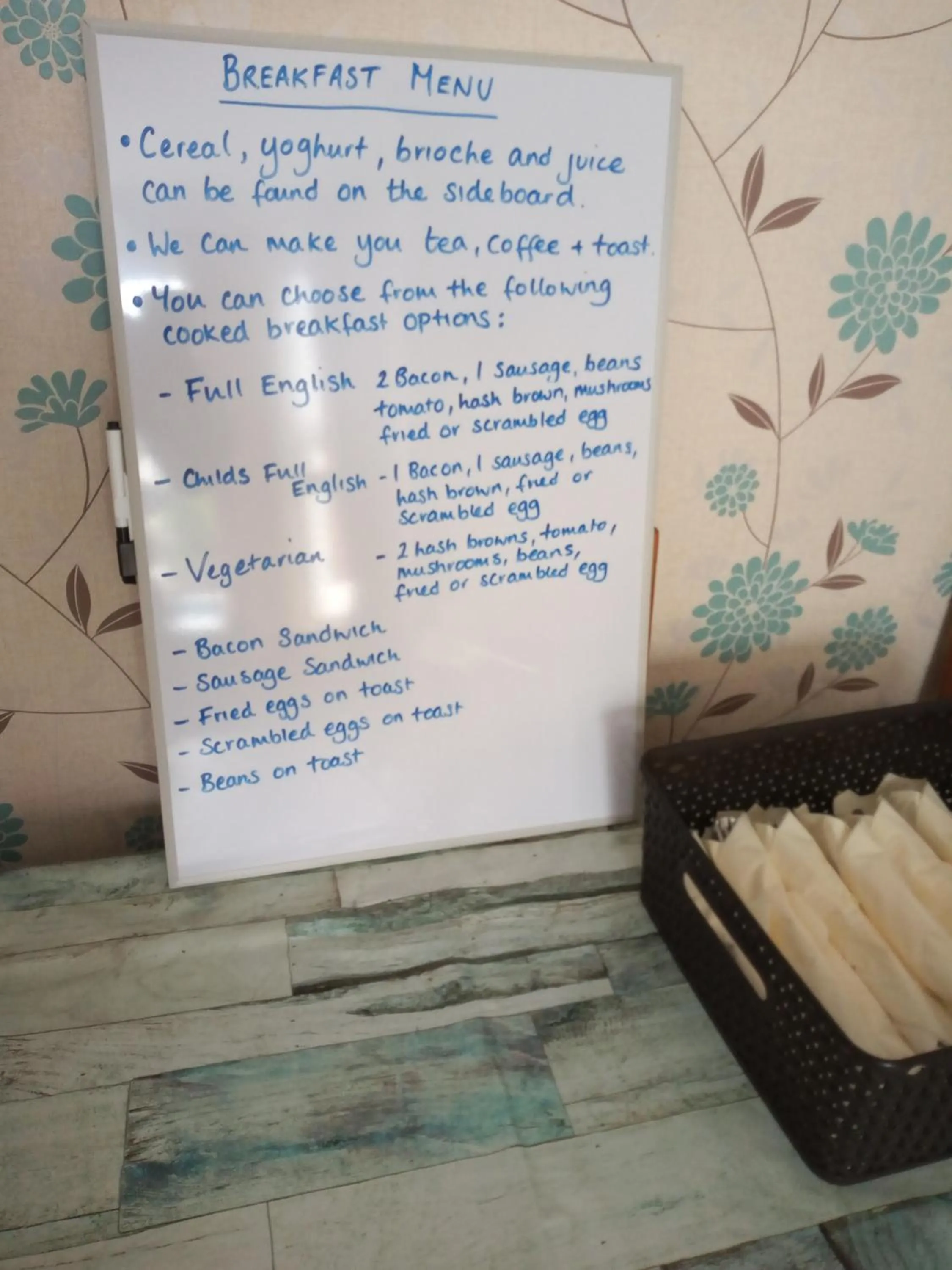 English/Irish breakfast in Sandcastles Guest House