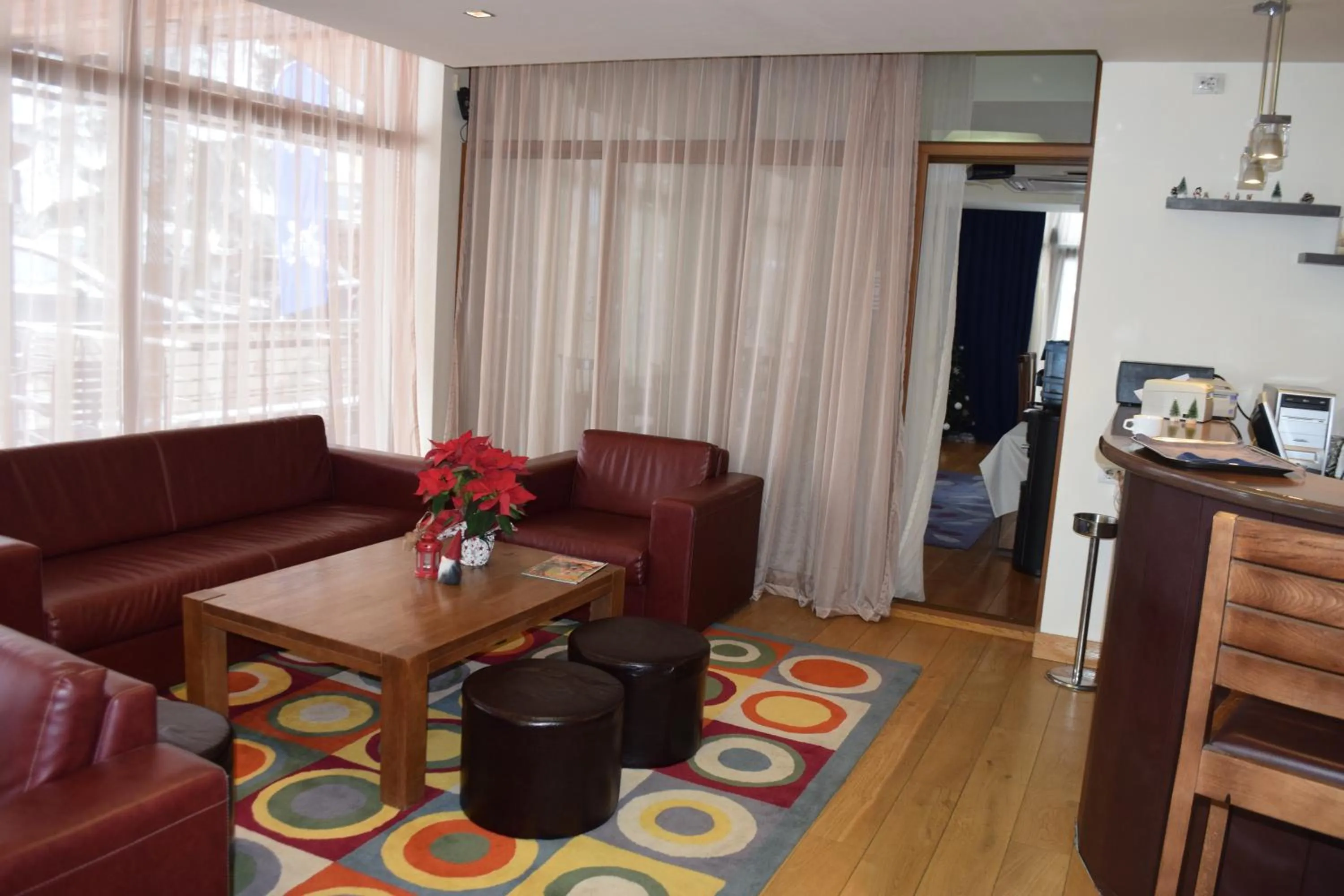 Lobby or reception in The Lodge Hotel