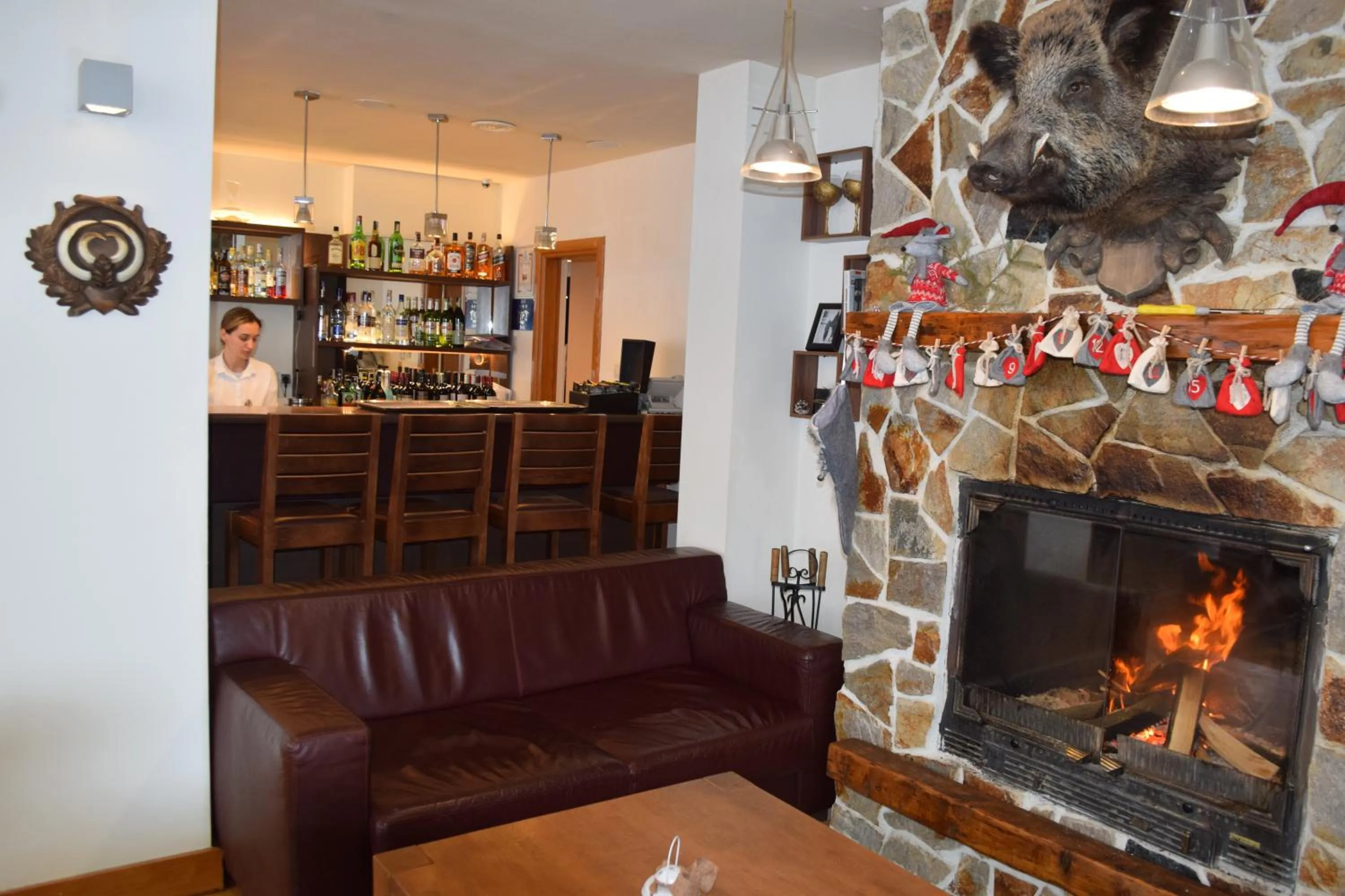 Lobby or reception in The Lodge Hotel