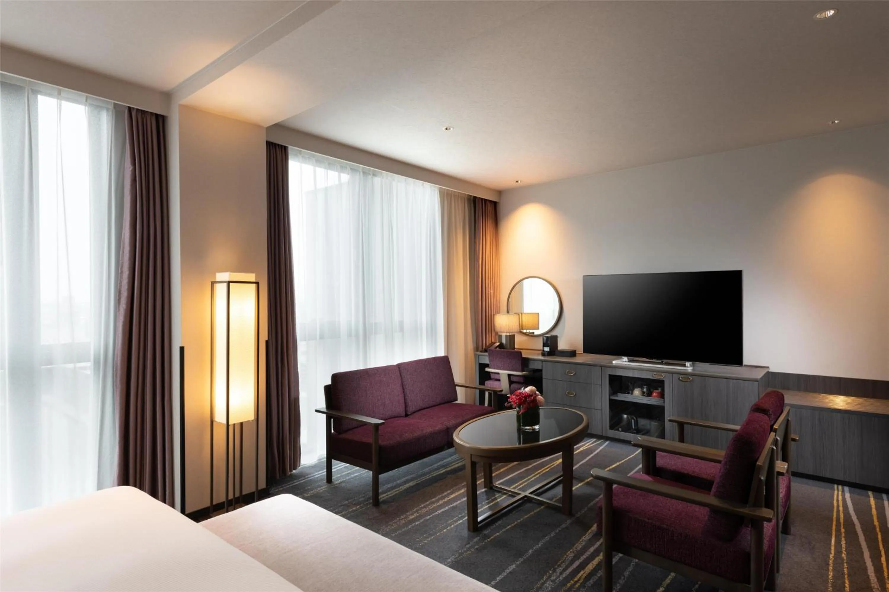 Living room, Bed in DoubleTree by Hilton Kyoto Station