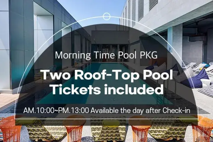 Swimming pool in L7 Hongdae Swimming pool in L7 Hongdae