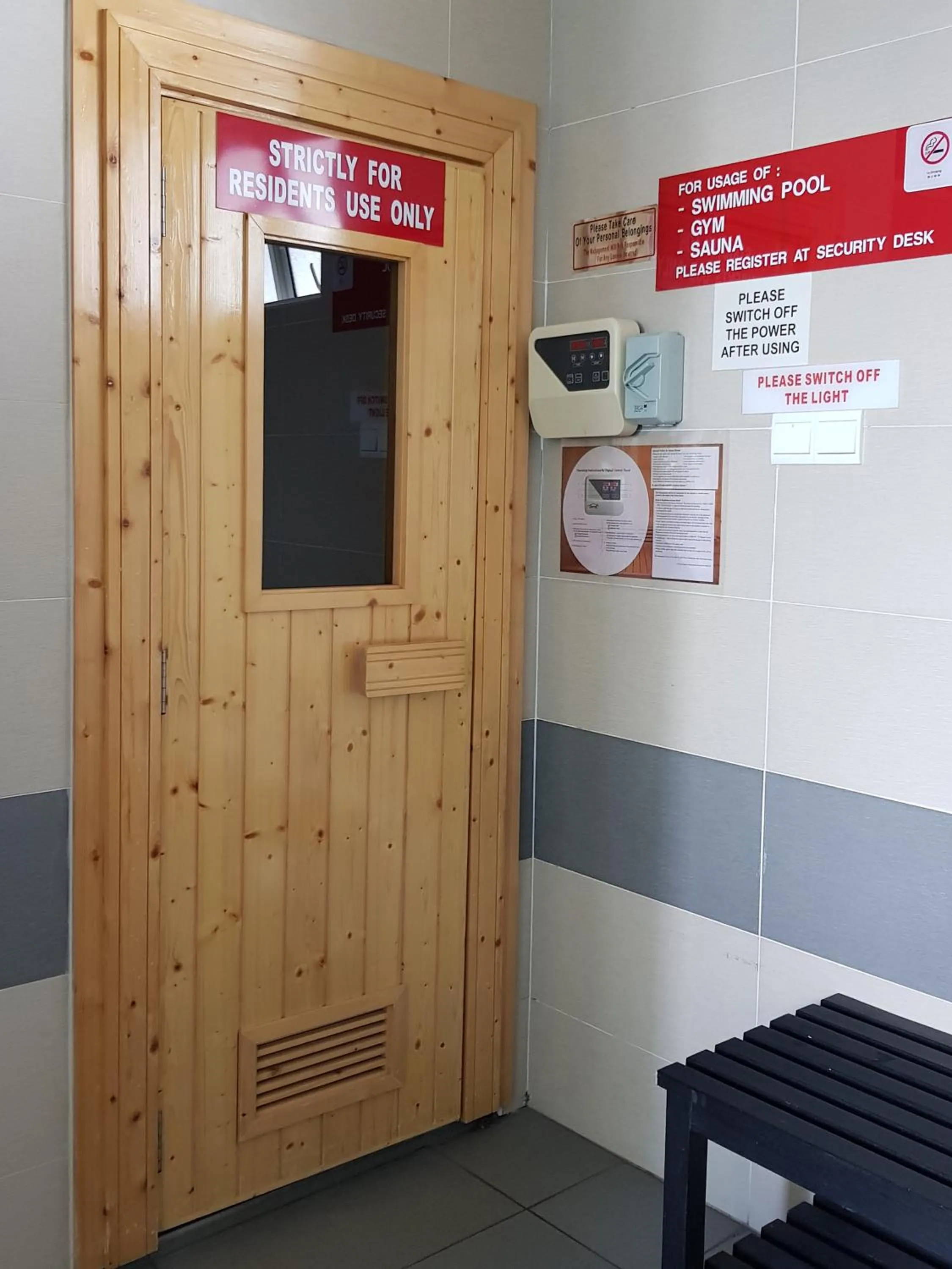 Sauna in Mike's Place @ The Majestic Ipoh