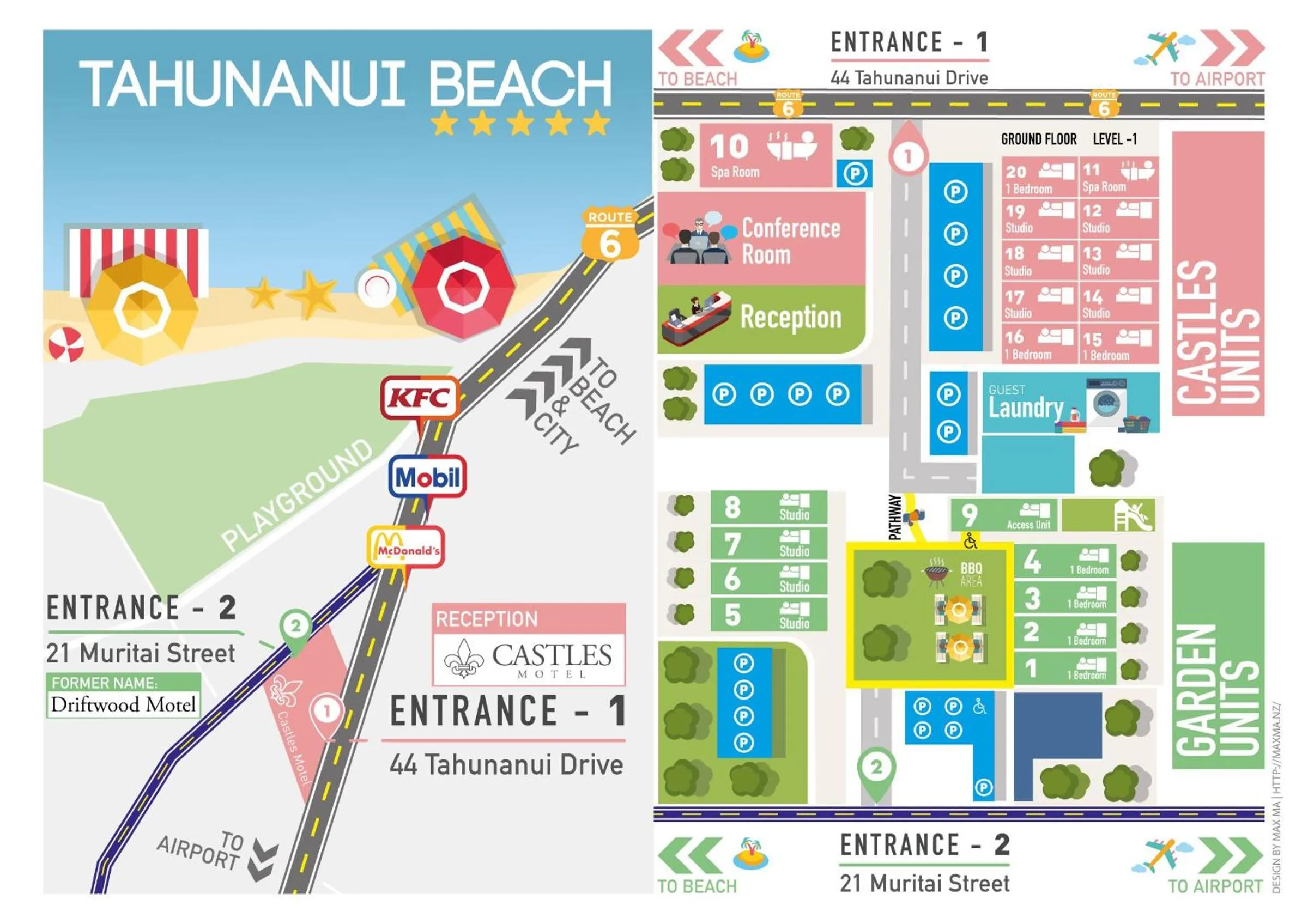 Floor plan in Castles Motel & Driftwood Motel