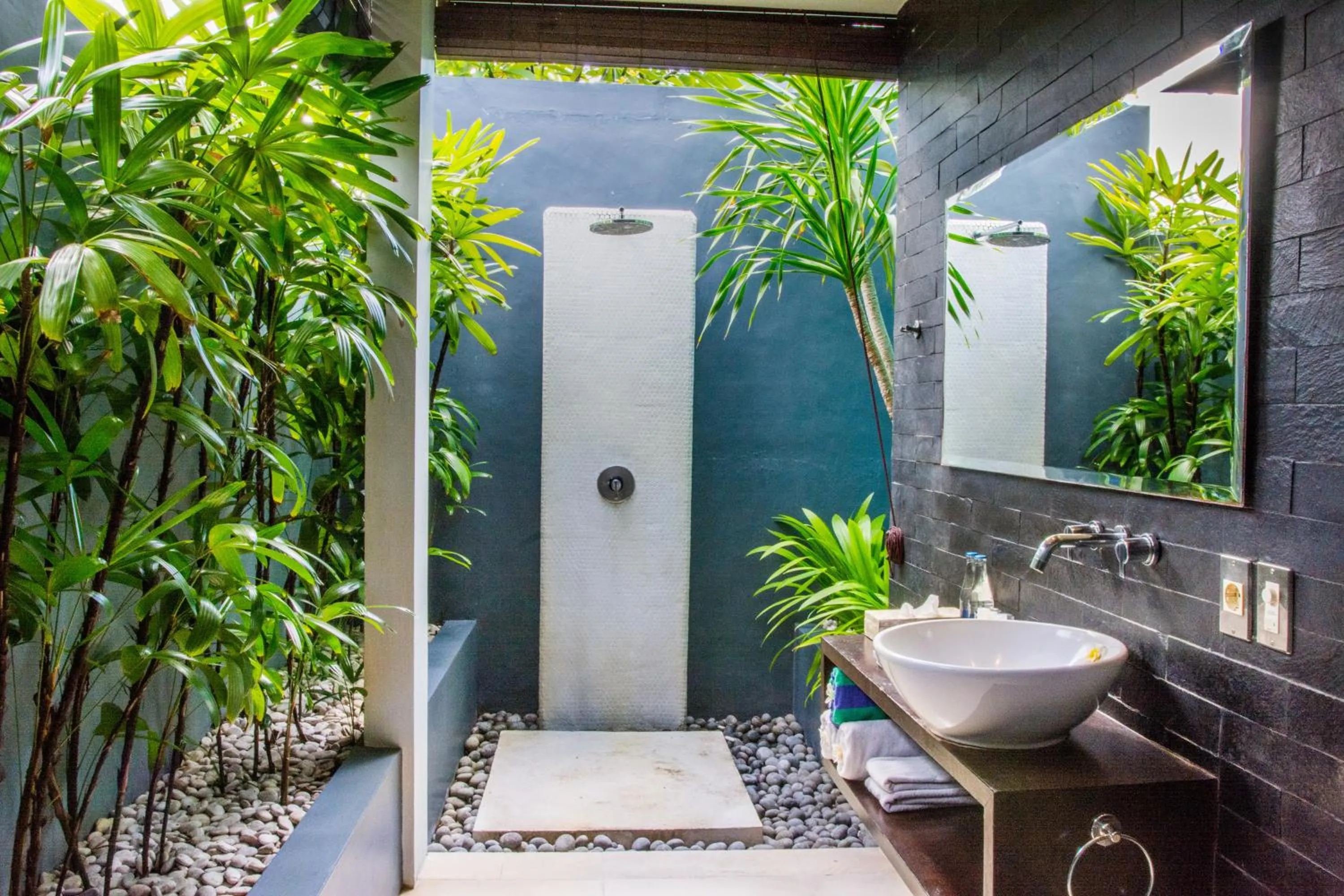 Shower in Kembali Villas
