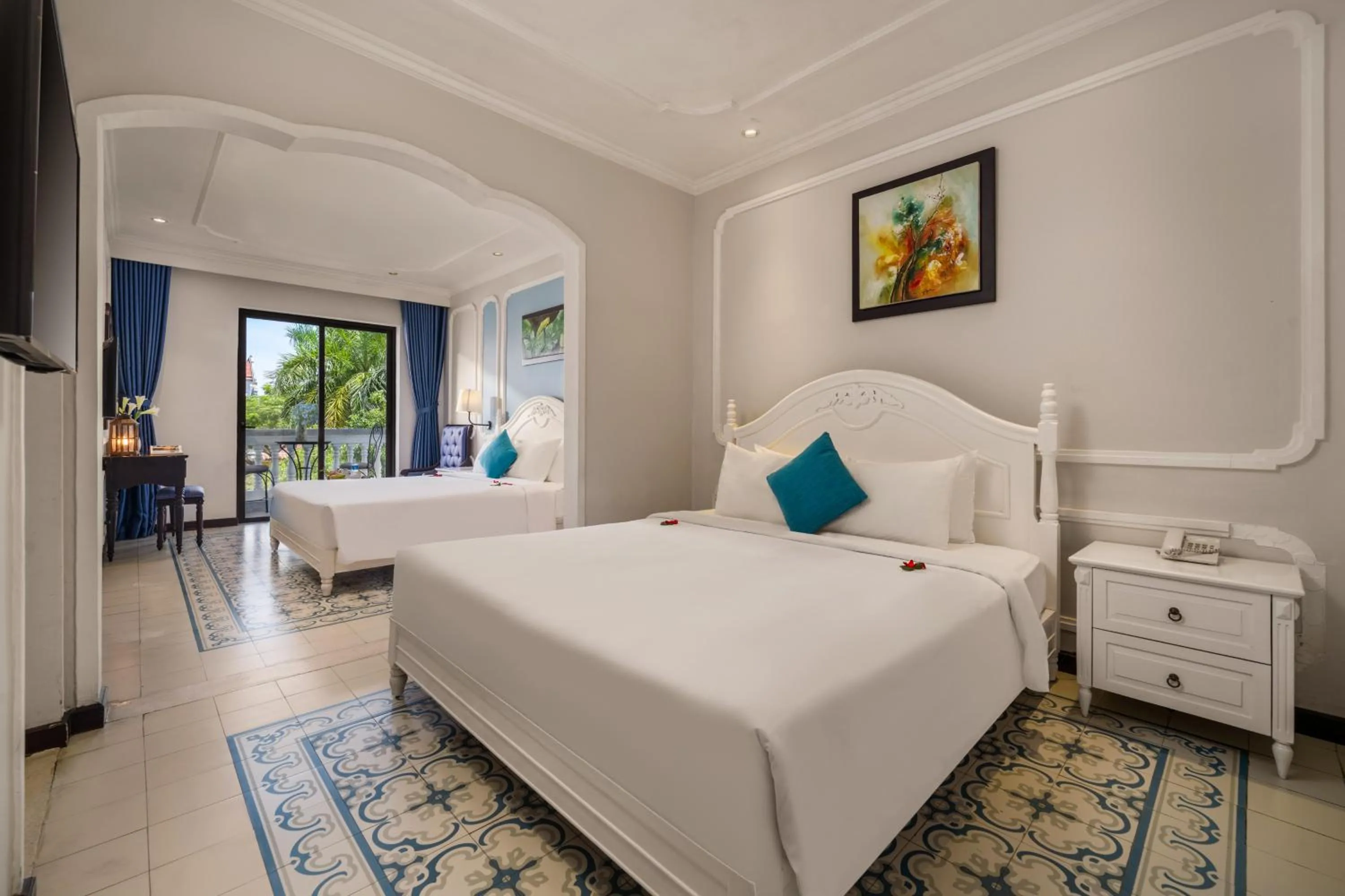 Bed in Hoi An Rosemary Boutique Hotel & Spa - A Peaceful Retreat