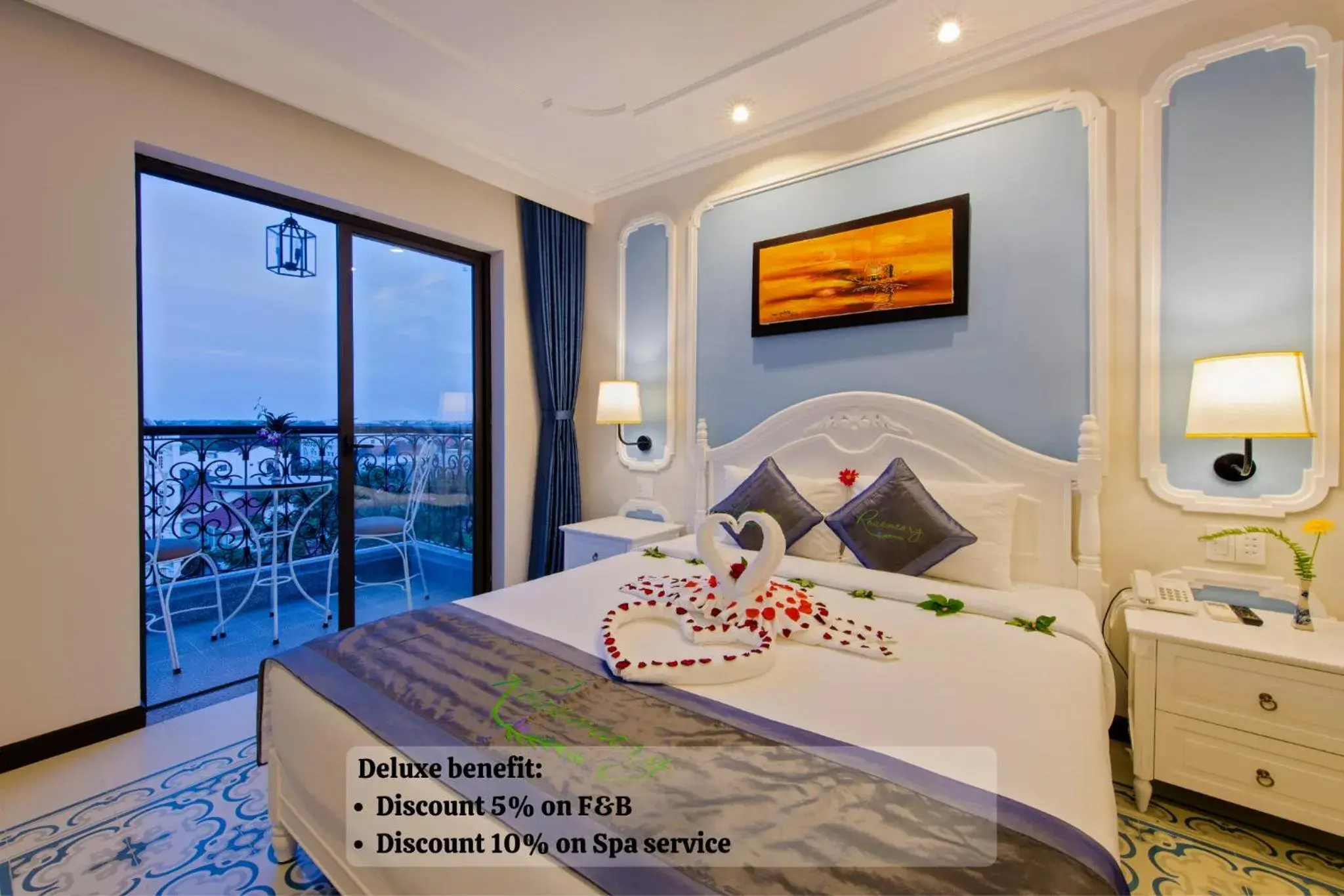 Deluxe Double or Twin Room with City View in Hoi An Rosemary Boutique Hotel & Spa Deluxe Double or Twin Room with City View in Hoi An Rosemary Boutique Hotel & Spa