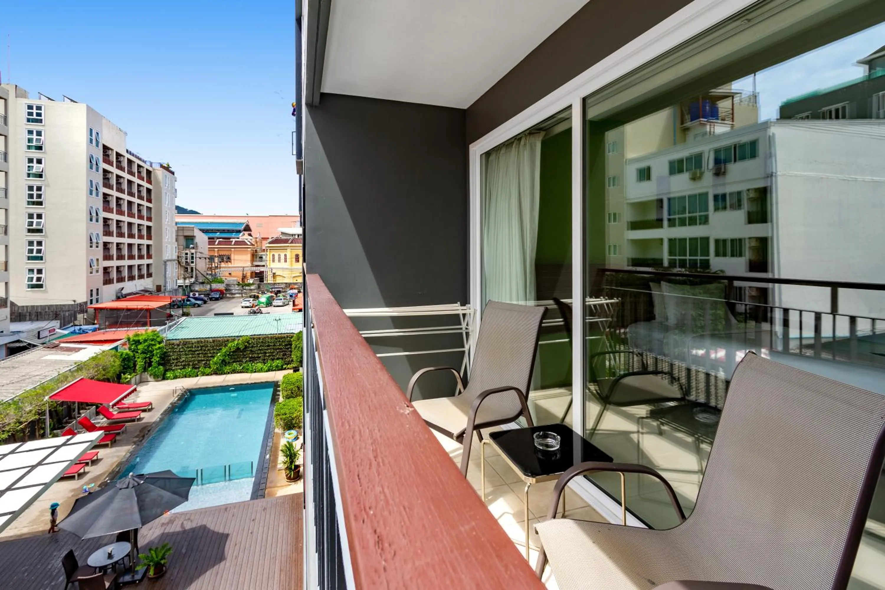 Balcony/Terrace in The Lantern Resorts Patong - SHA Extra Plus