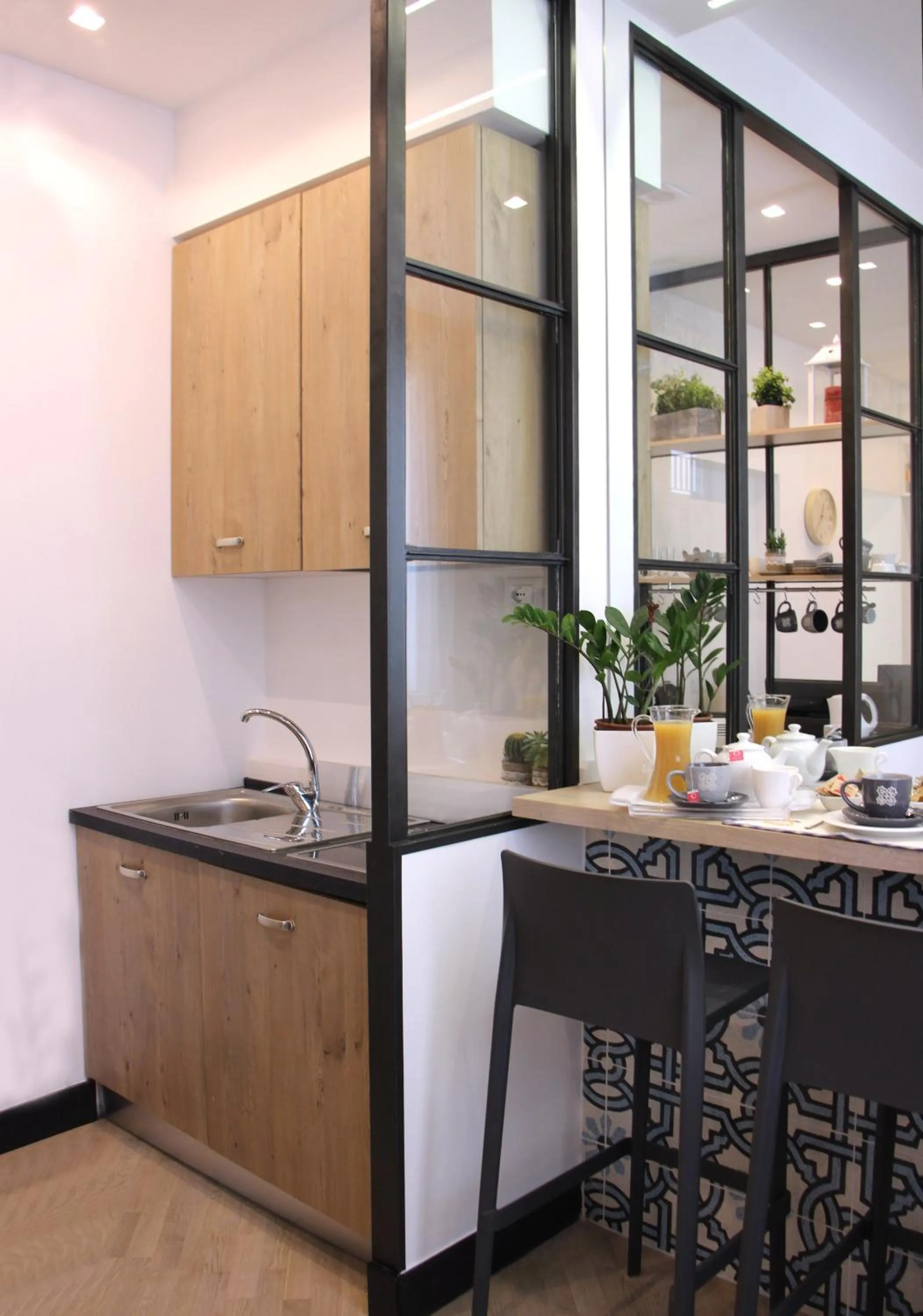 Kitchen or kitchenette in B&B Vivere Palermo