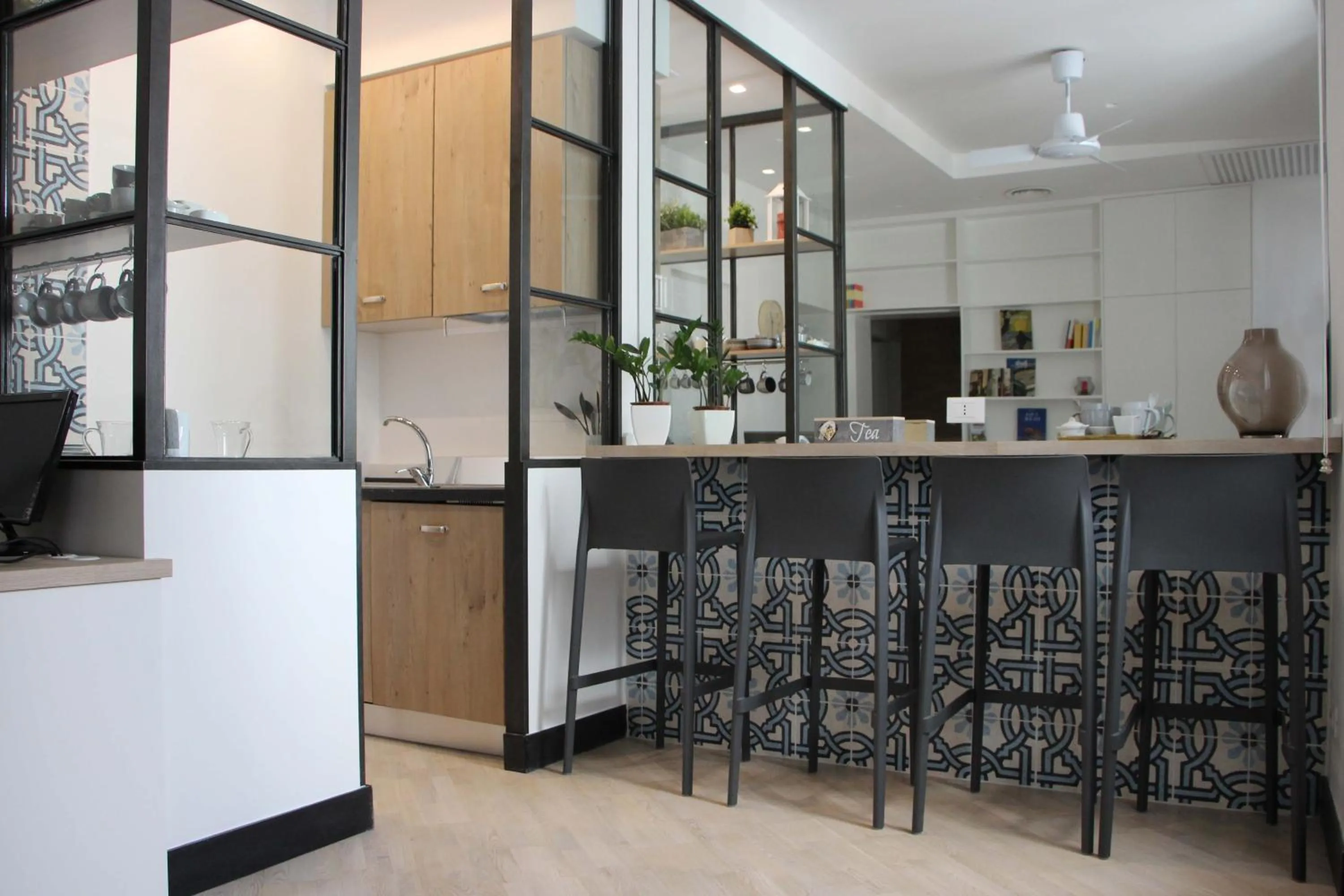 Kitchen or kitchenette in B&B Vivere Palermo