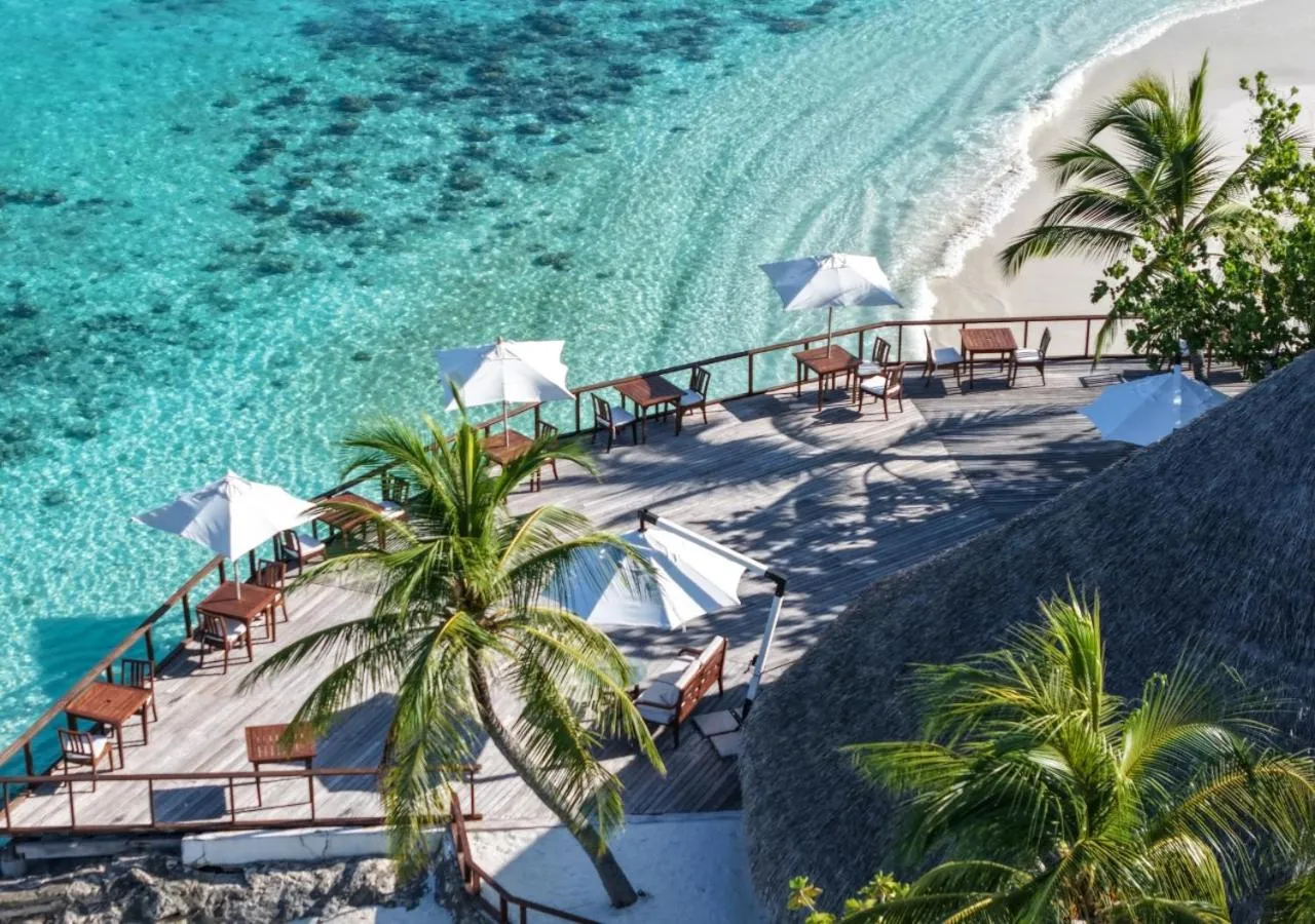 sunbed in Makunudu Island- An Intimate Hideaway