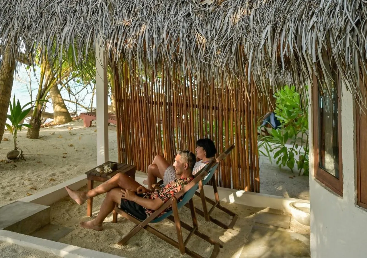 Patio in Makunudu Island- An Intimate Hideaway