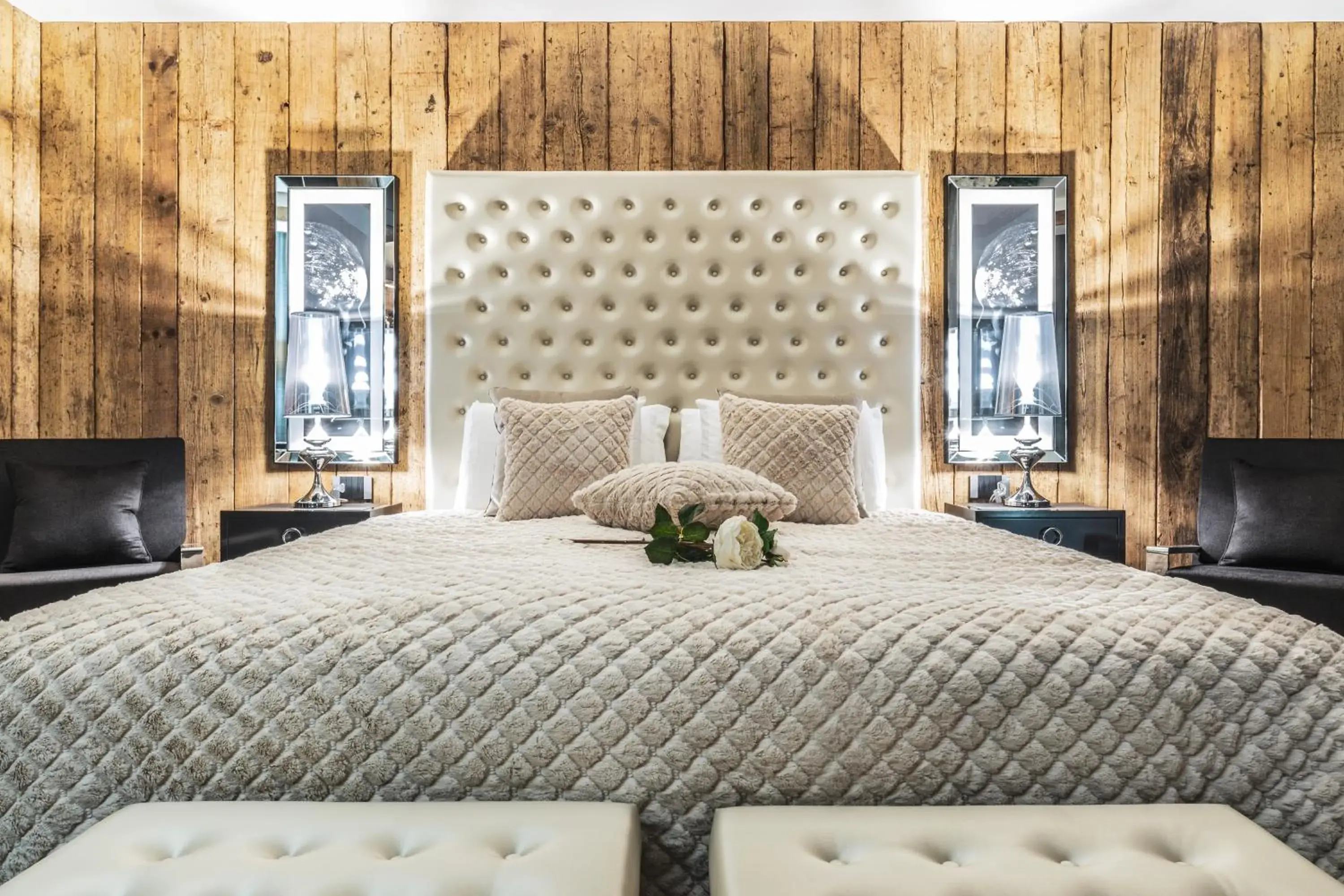 Bed in SOLEA DOLOMITI Boutique Hotel Bed in SOLEA DOLOMITI Boutique Hotel