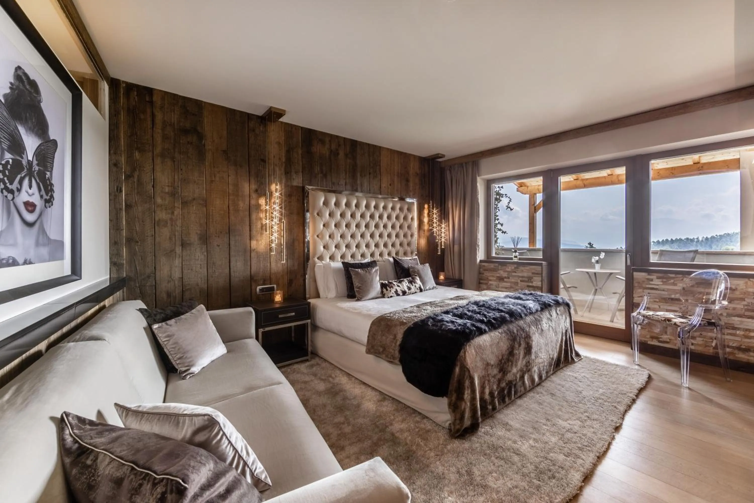 Bed in SOLEA DOLOMITI Boutique Hotel