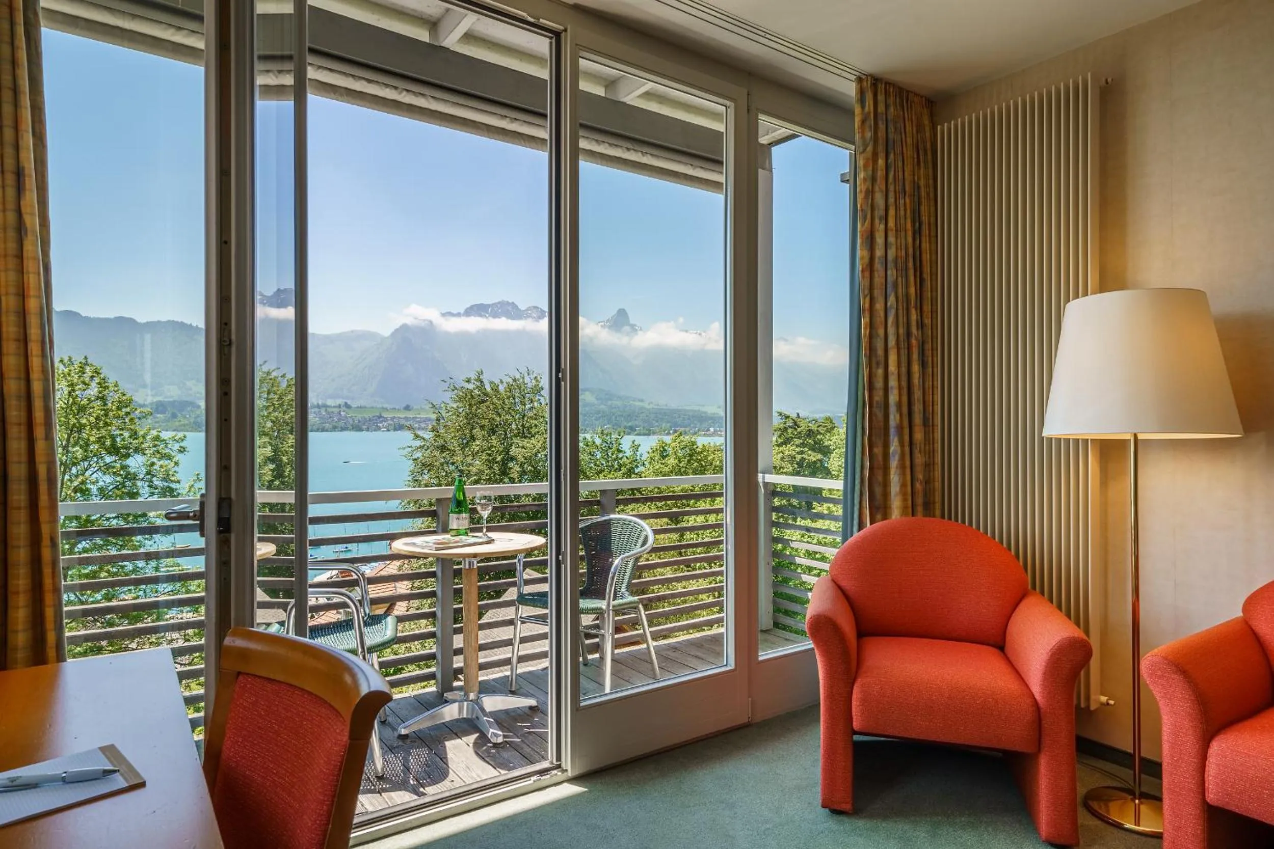 Balcony/Terrace in Schönbühl Hotel & Restaurant Lake Thun