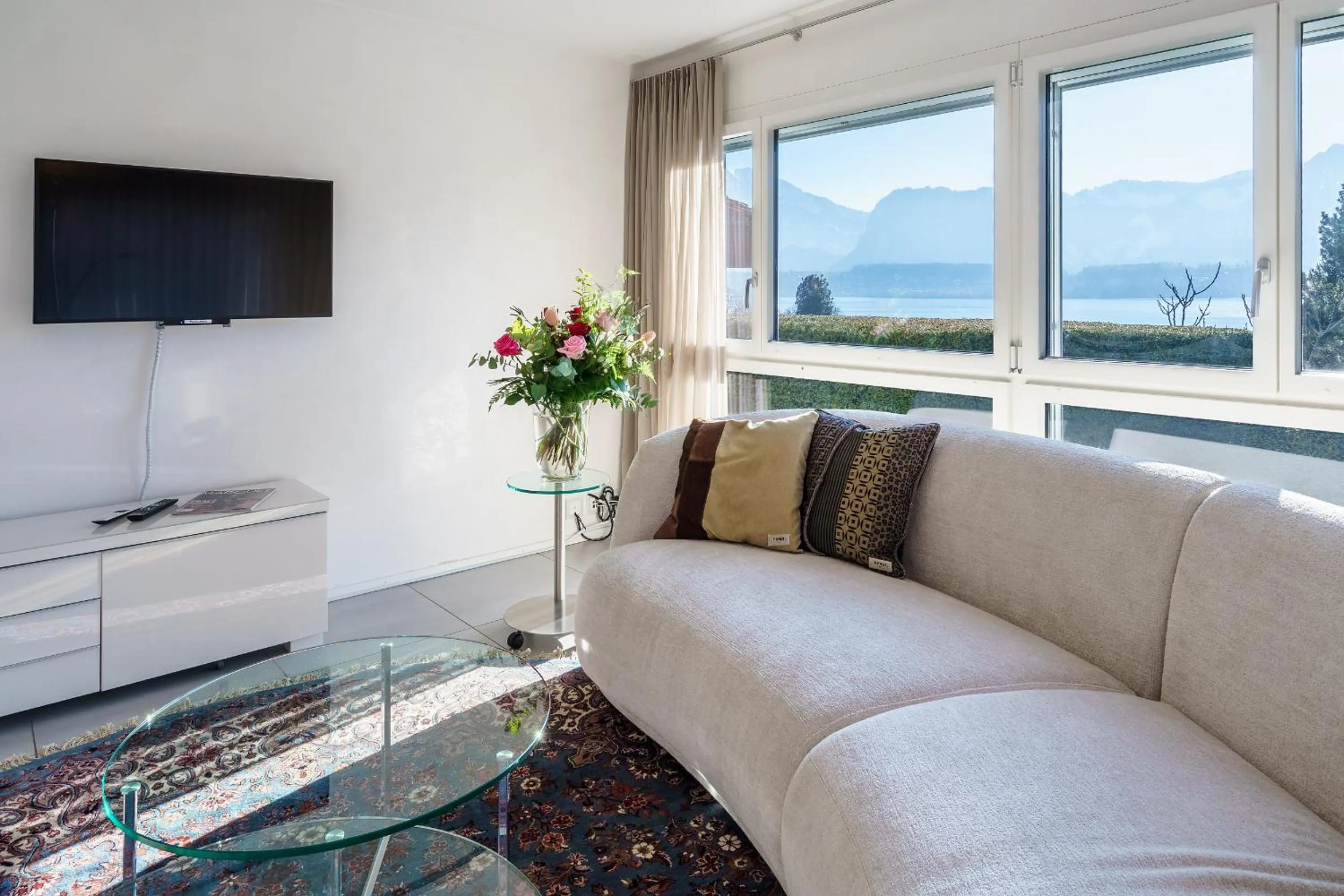 Living room in Schönbühl Hotel & Restaurant Lake Thun