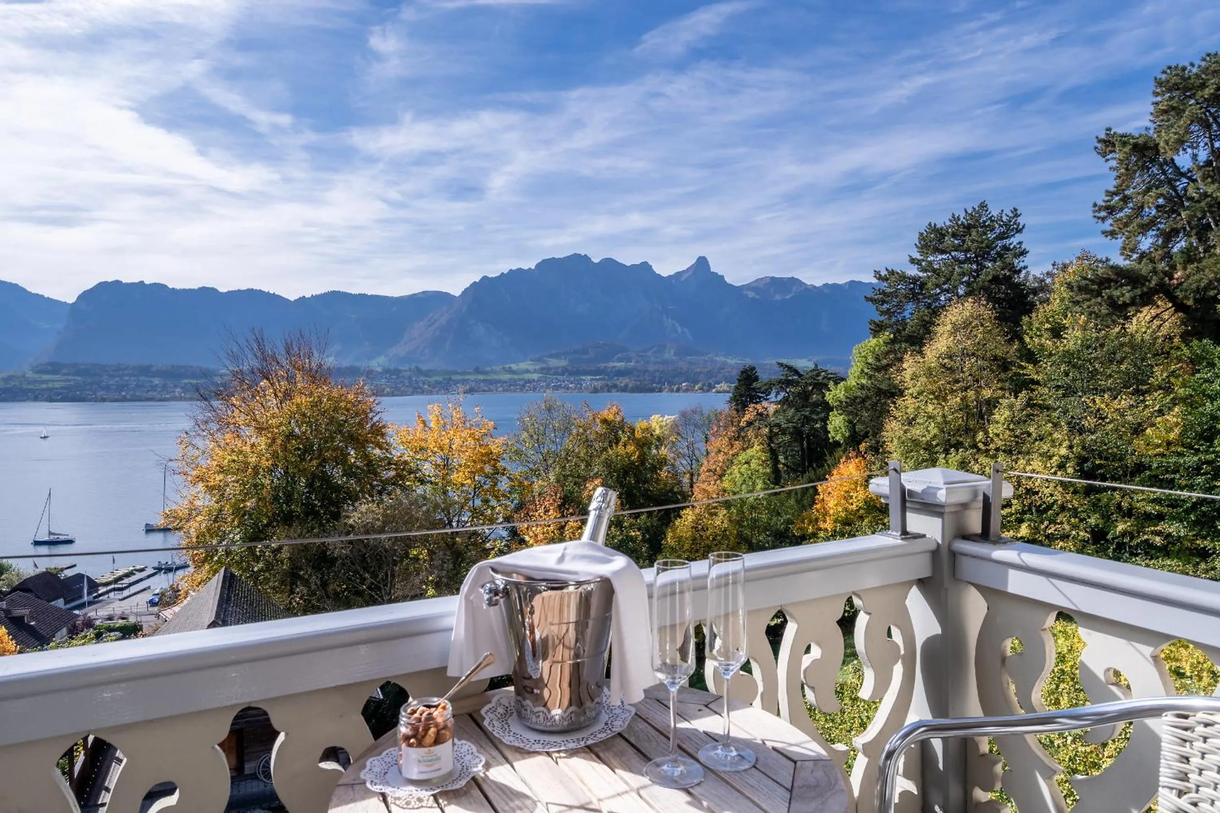 Lake view in Schönbühl Hotel & Restaurant Lake Thun