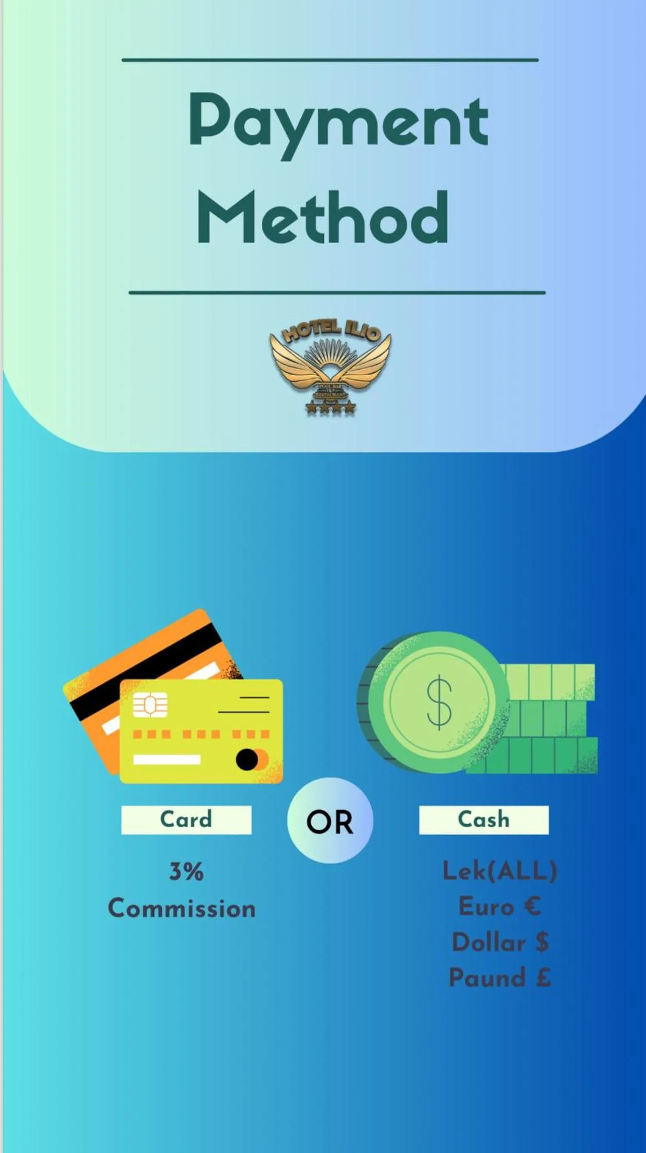 Text overlay in Ilio Boutique Hotel