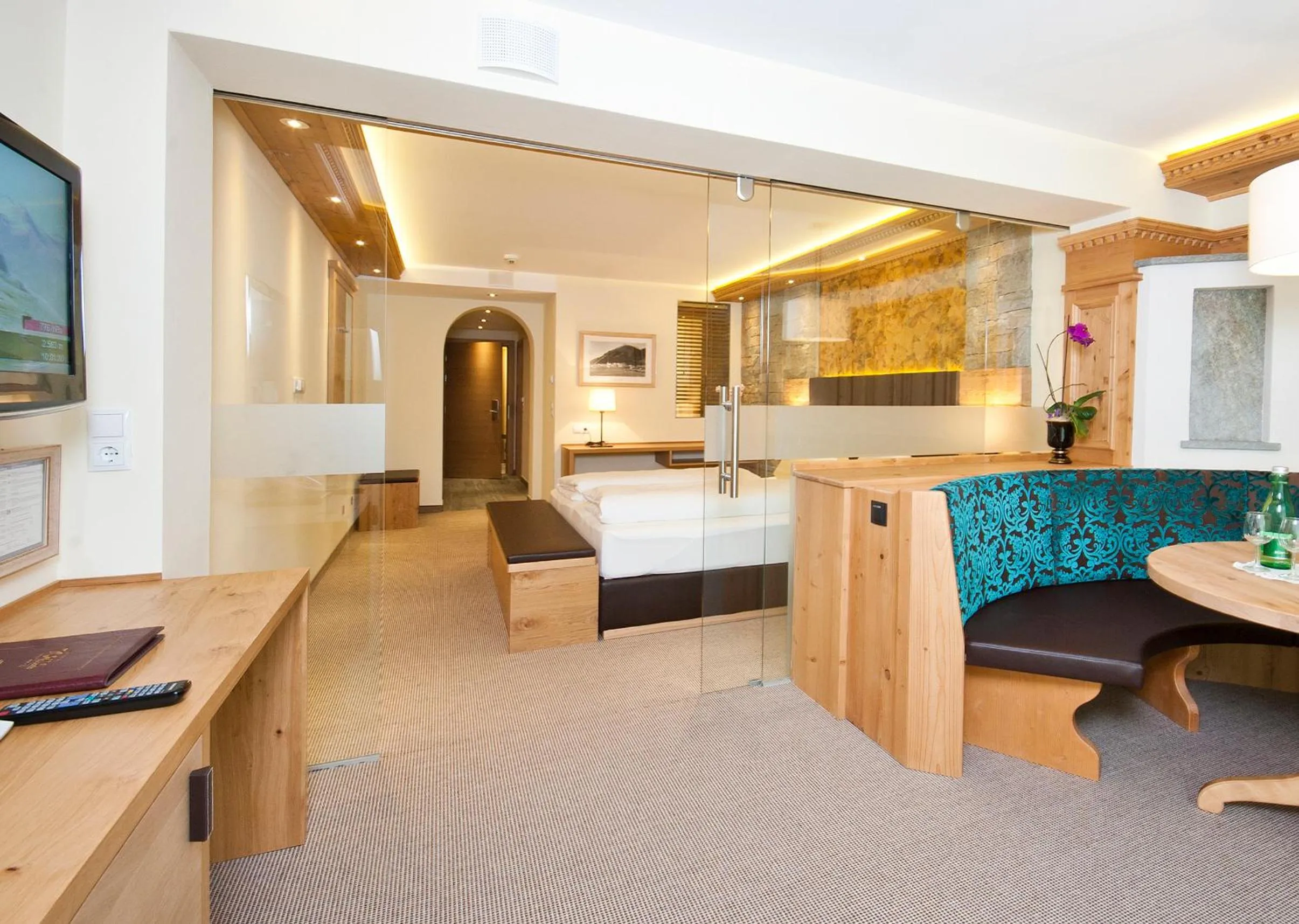 Seating area in Hotel Tirol