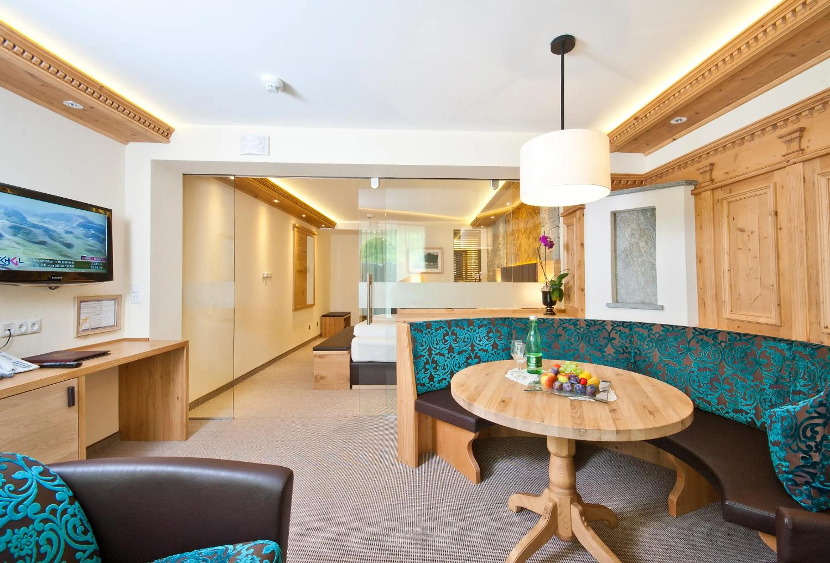 Seating area in Hotel Tirol