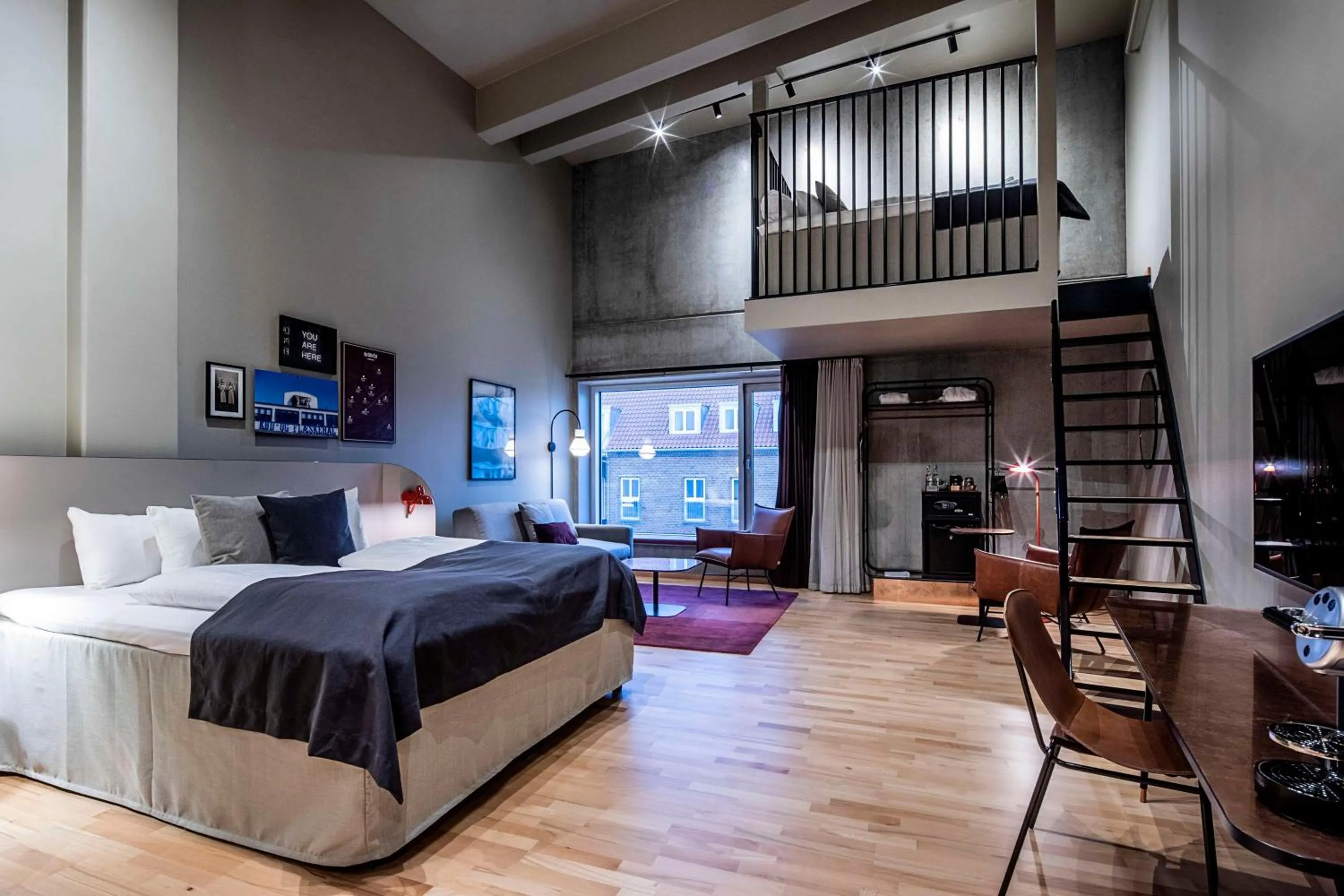 Bedroom, Bed in Scandic Kødbyen