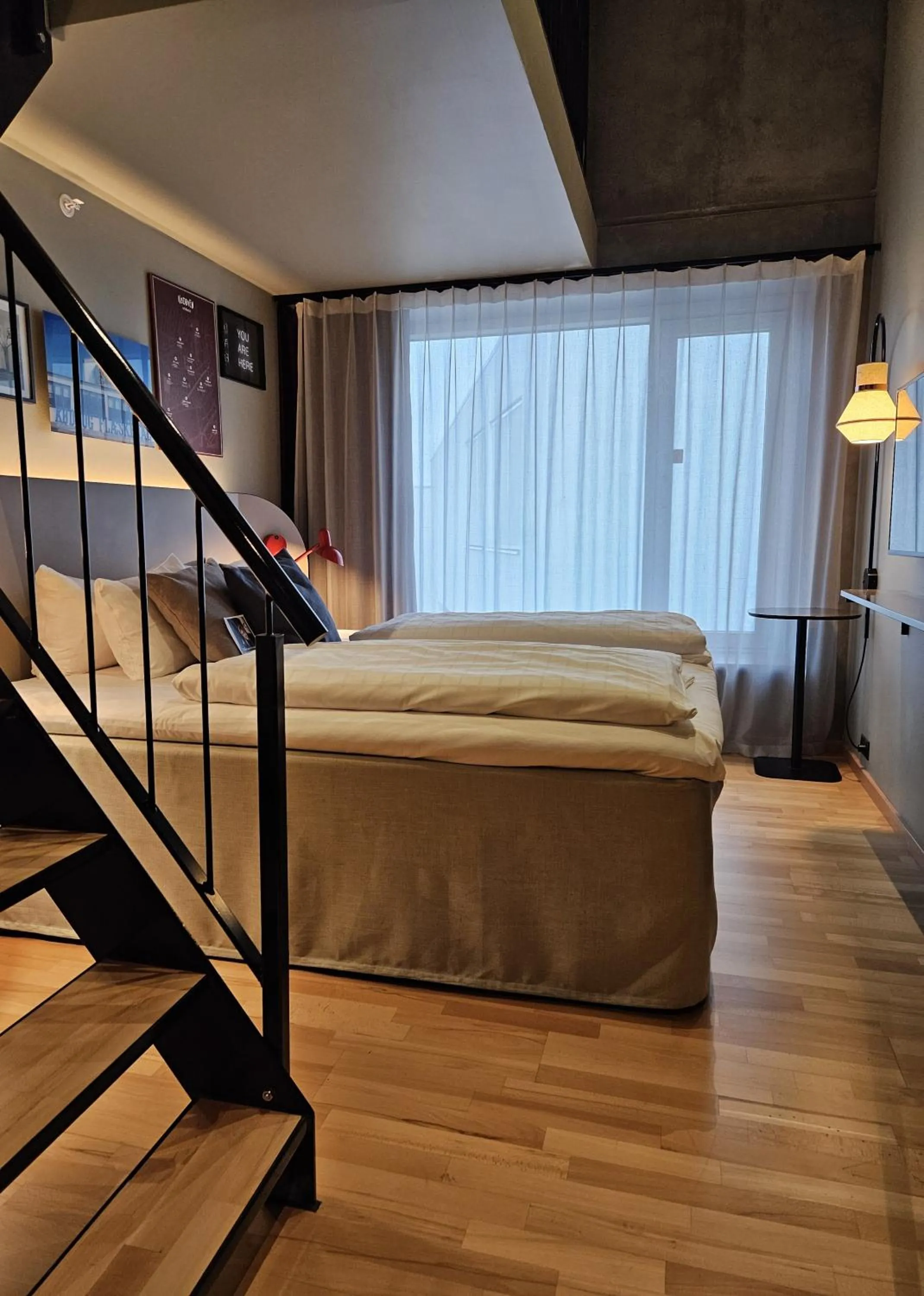 Photo of the whole room, Bed in Scandic Kødbyen