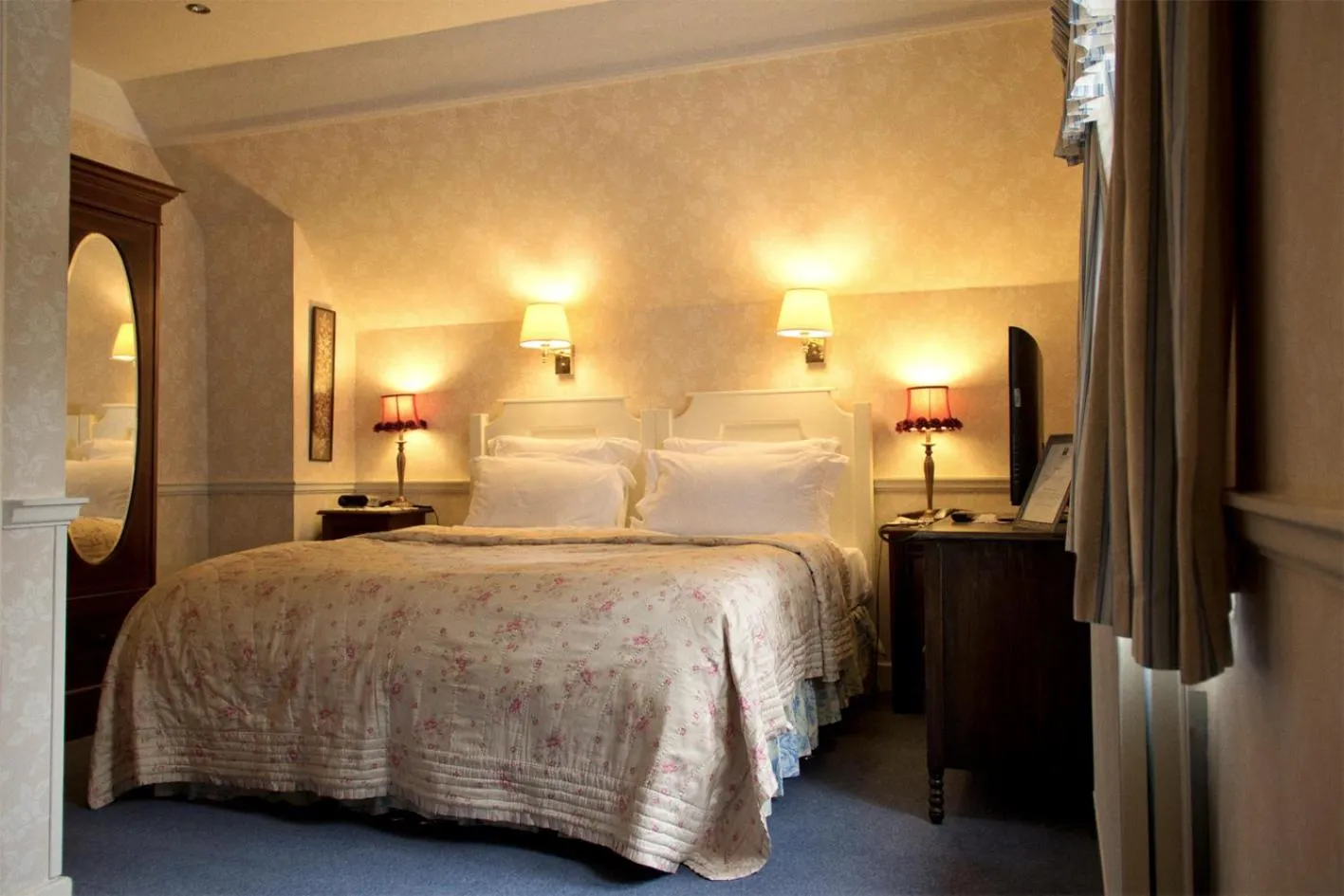 Bed in Corriegour Lodge Hotel