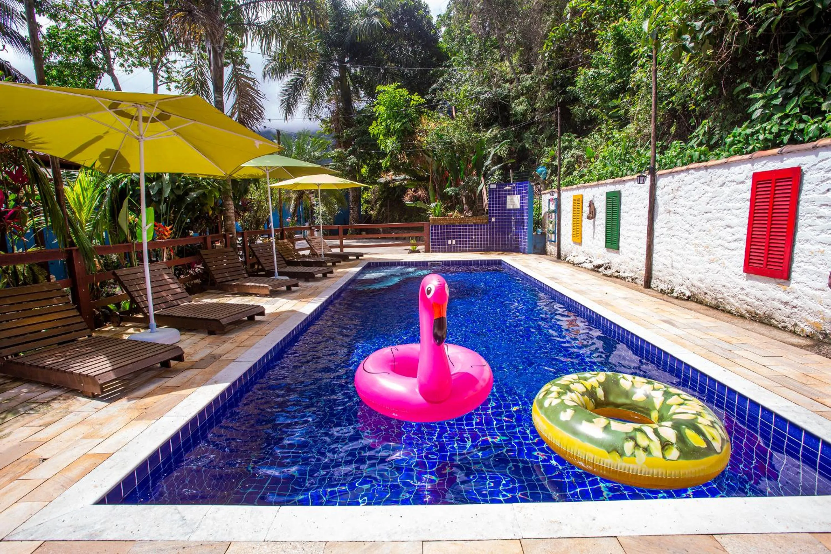 Swimming pool in Pousada Villa Blu Maresias