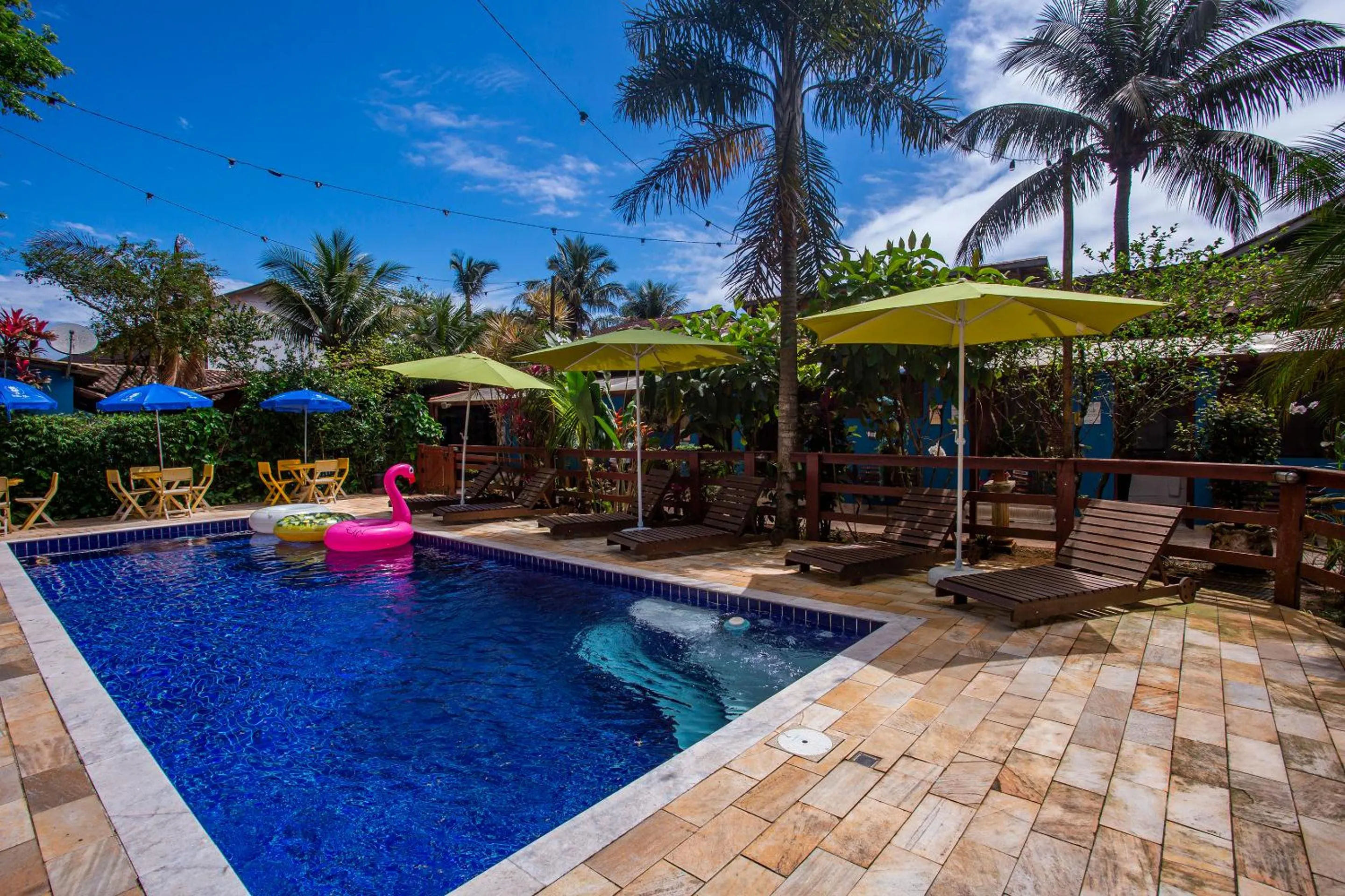 Swimming pool in Pousada Villa Blu Maresias